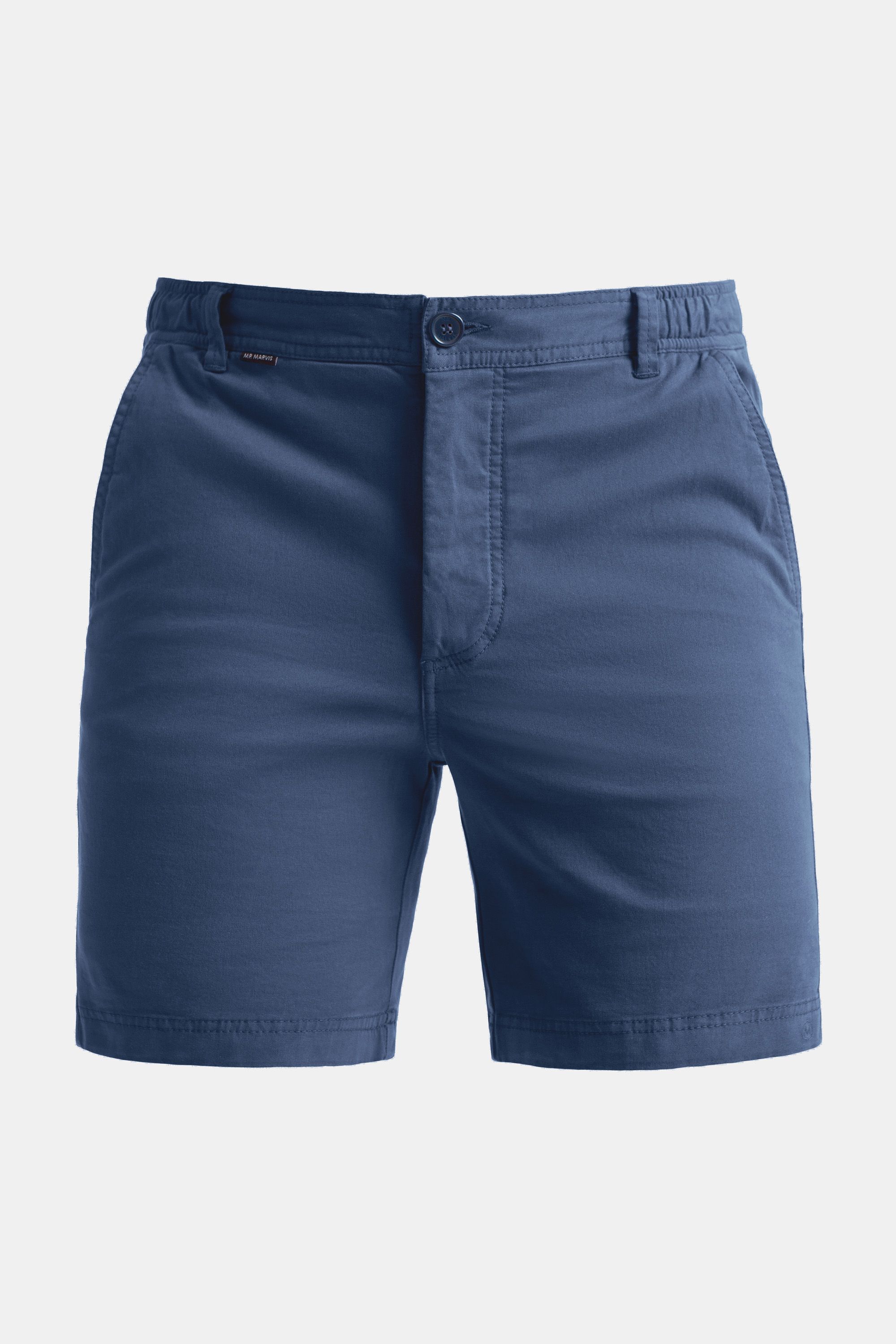 Mens stretch chino shorts in blue