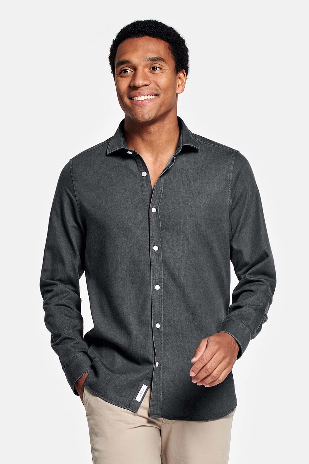 Denim overhemd met korte mouwen Calvin Klein® | J30J3271781A4 Denim overhemd met korte mouwen Calvin Klein® | J30J3271781A4