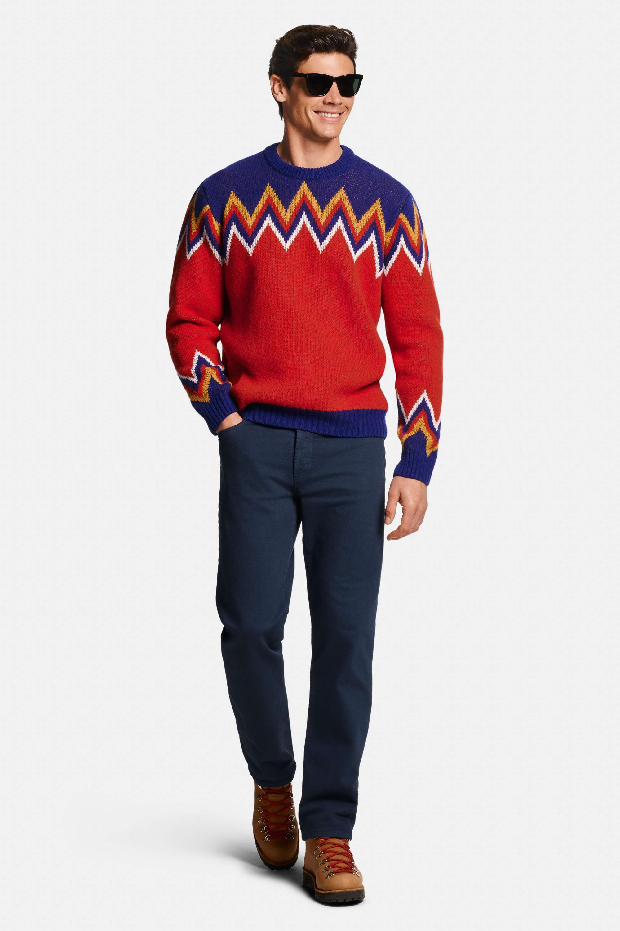 Courmayeurs * The Après-ski Pullover, Cosmics * The Straight Fit Five-pockets