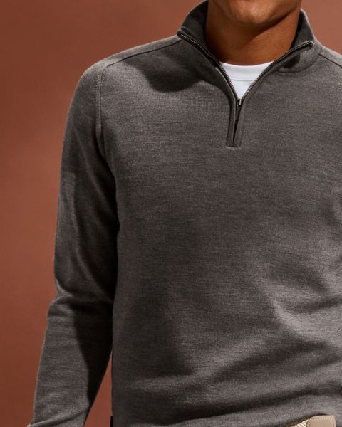 Pulls en Mérinos à Zip
