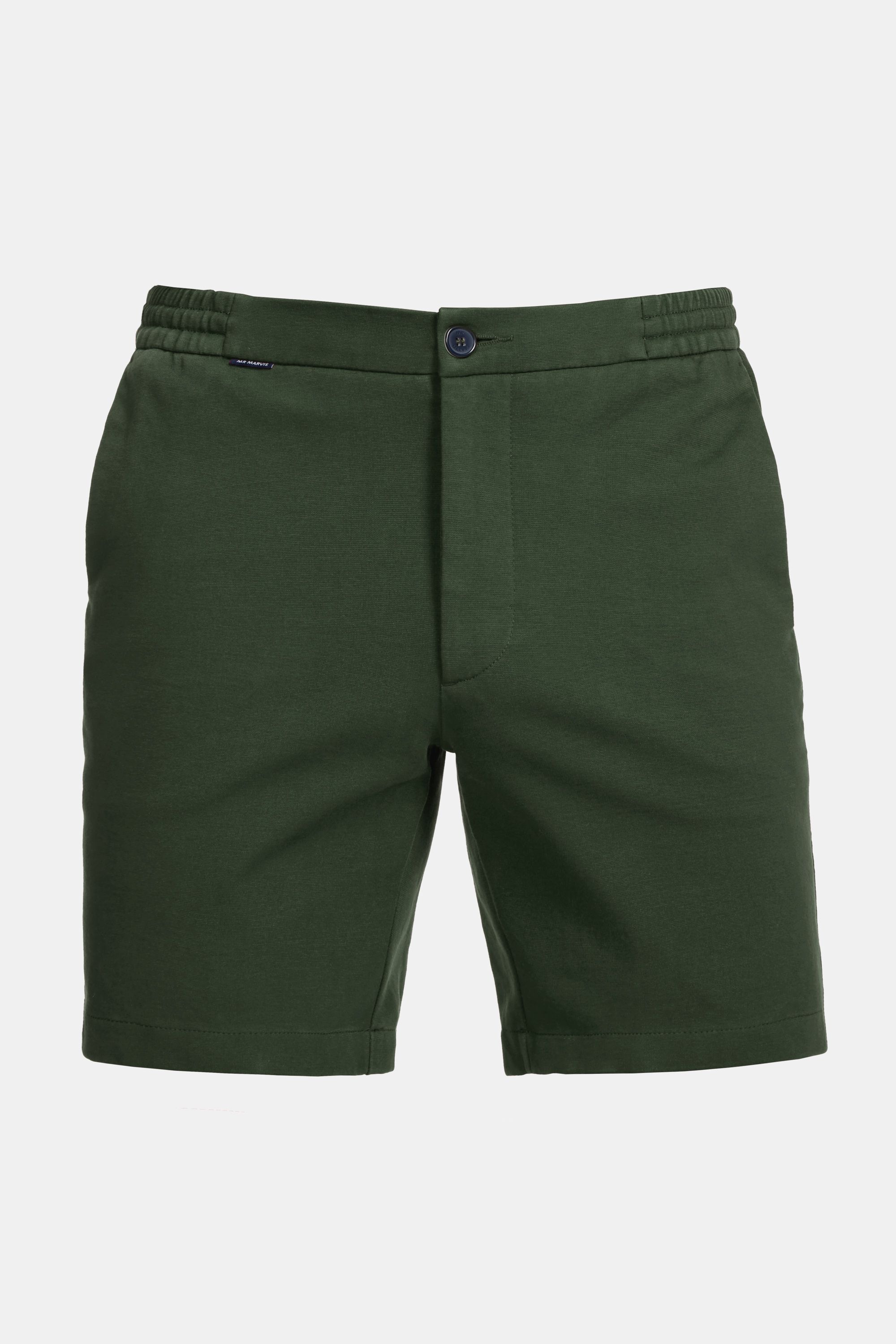 Soft sweatshorts for men in dark army green