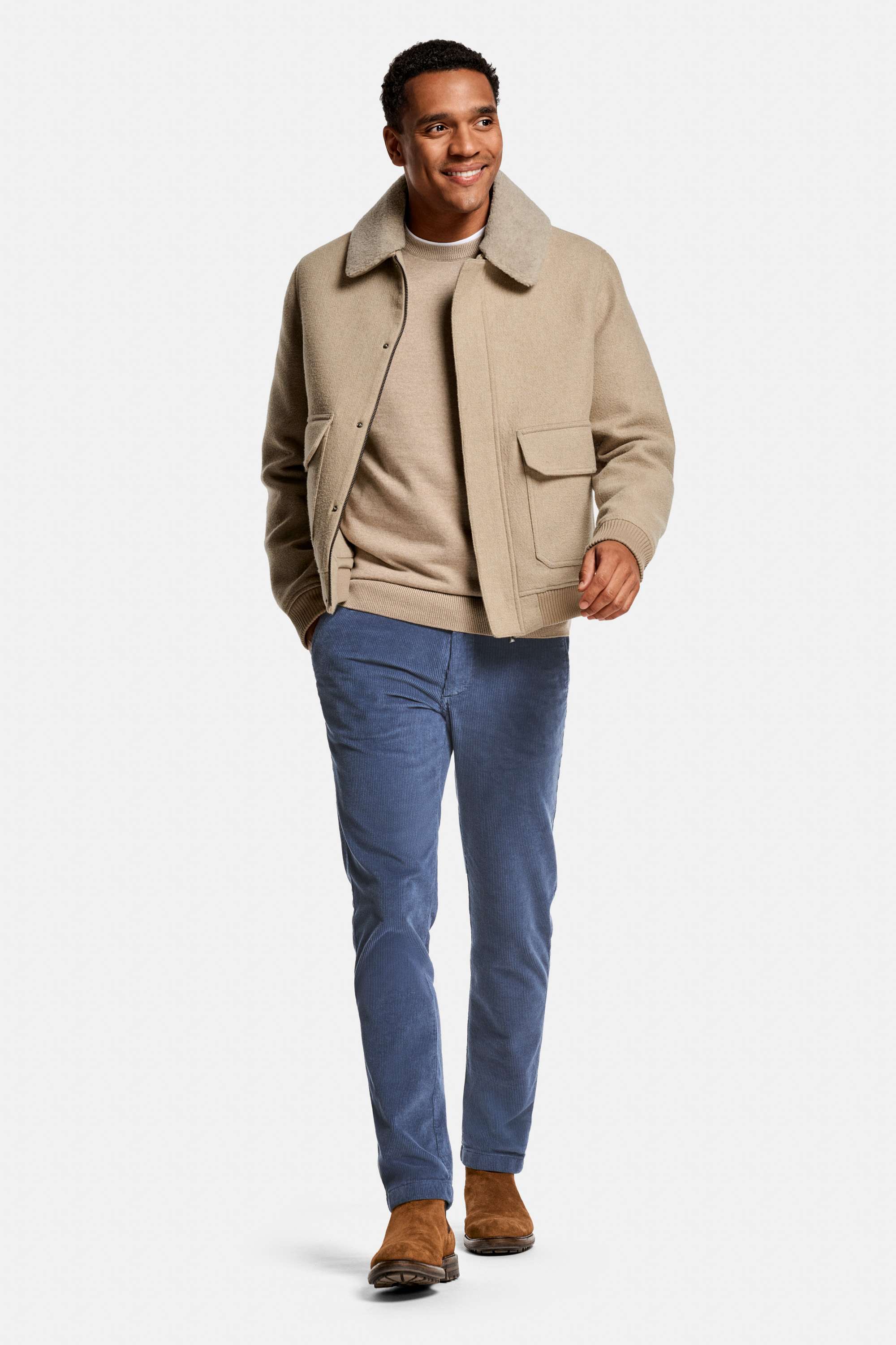 Baristas * The Merino Pullover, Baristas * The First-class Jacket, Kingfishers * The Cords