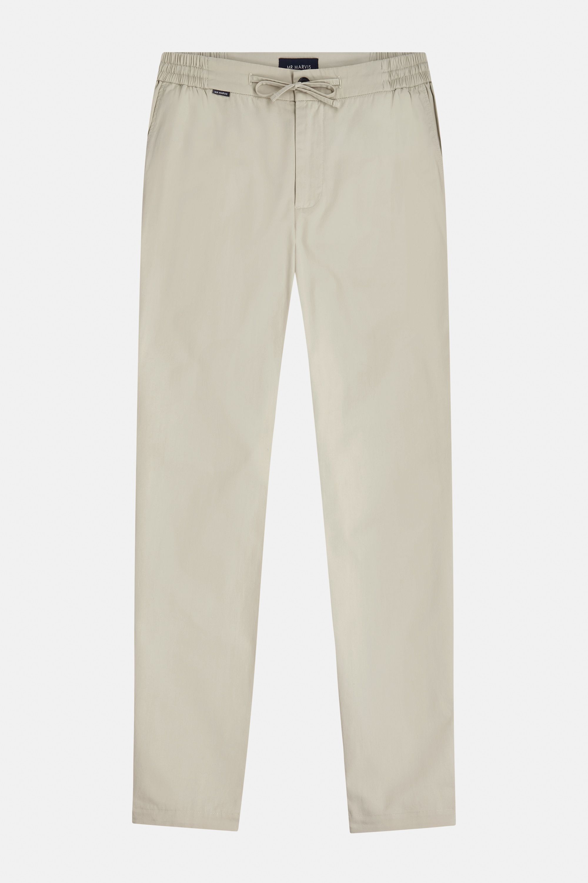 Mens twill chinos from organic cotton with regular fit in beige
