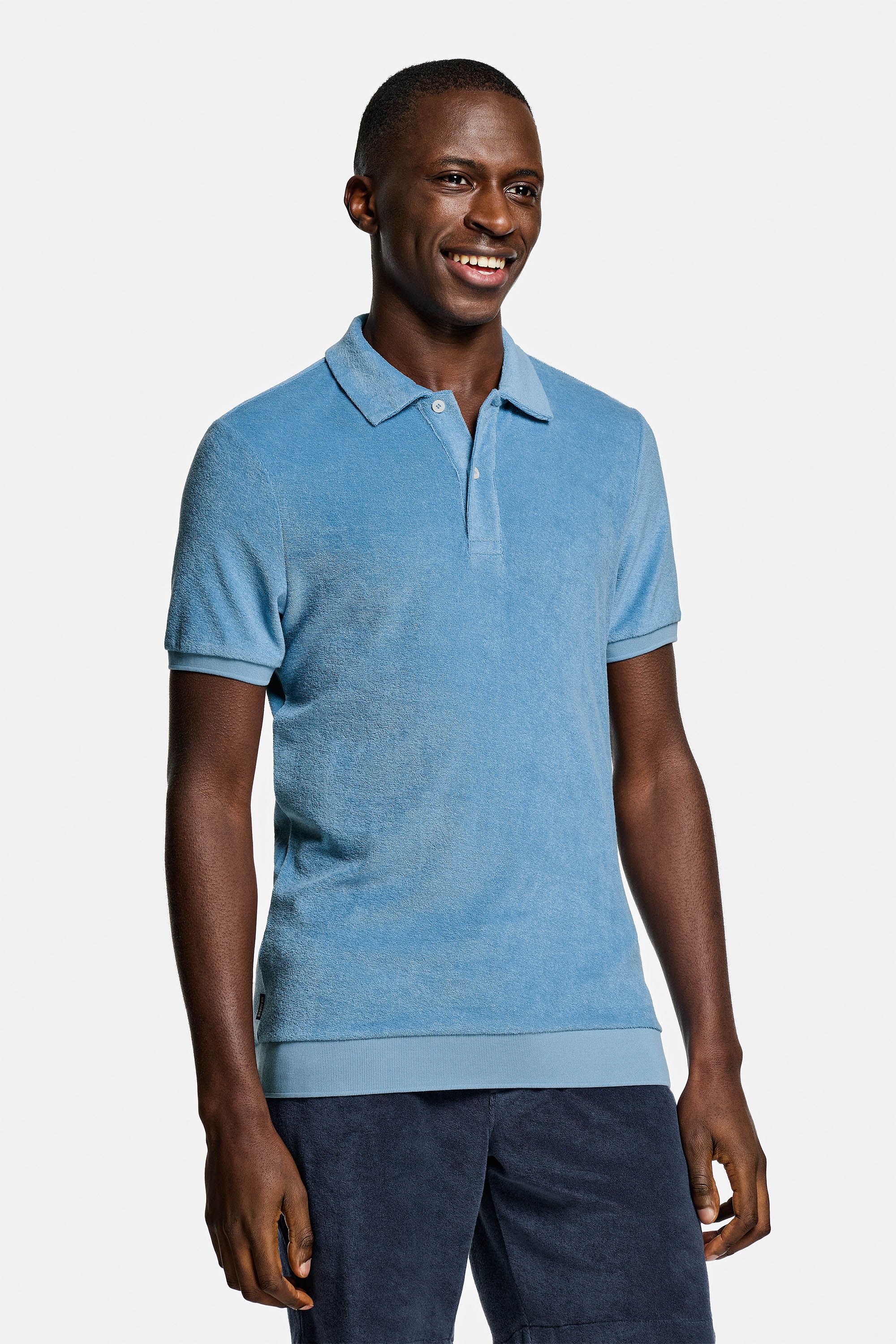 Men s Towelling Terry Polo Shirt MR MARVIS