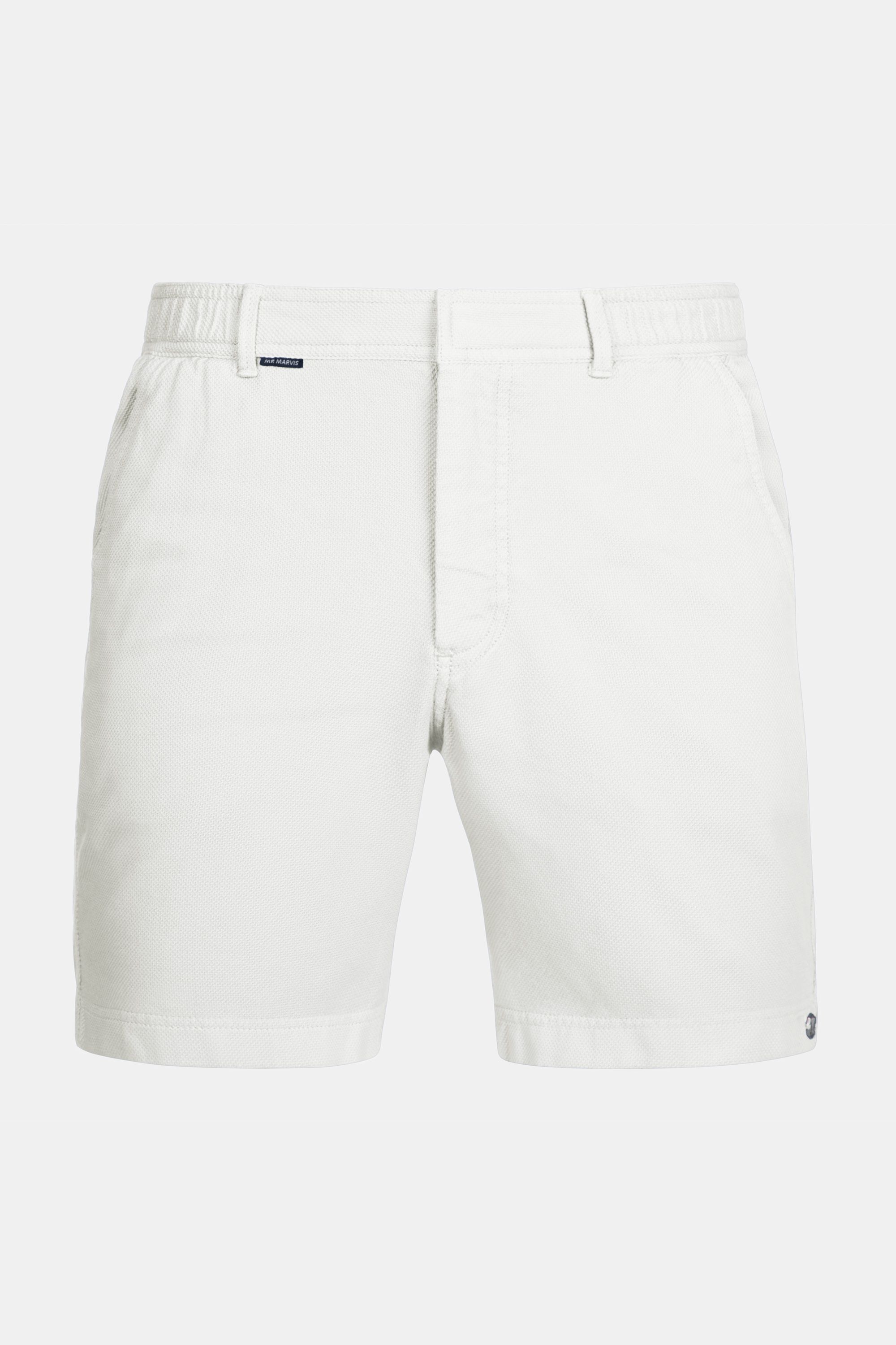 Herren Piqué-Shorts in Off-White