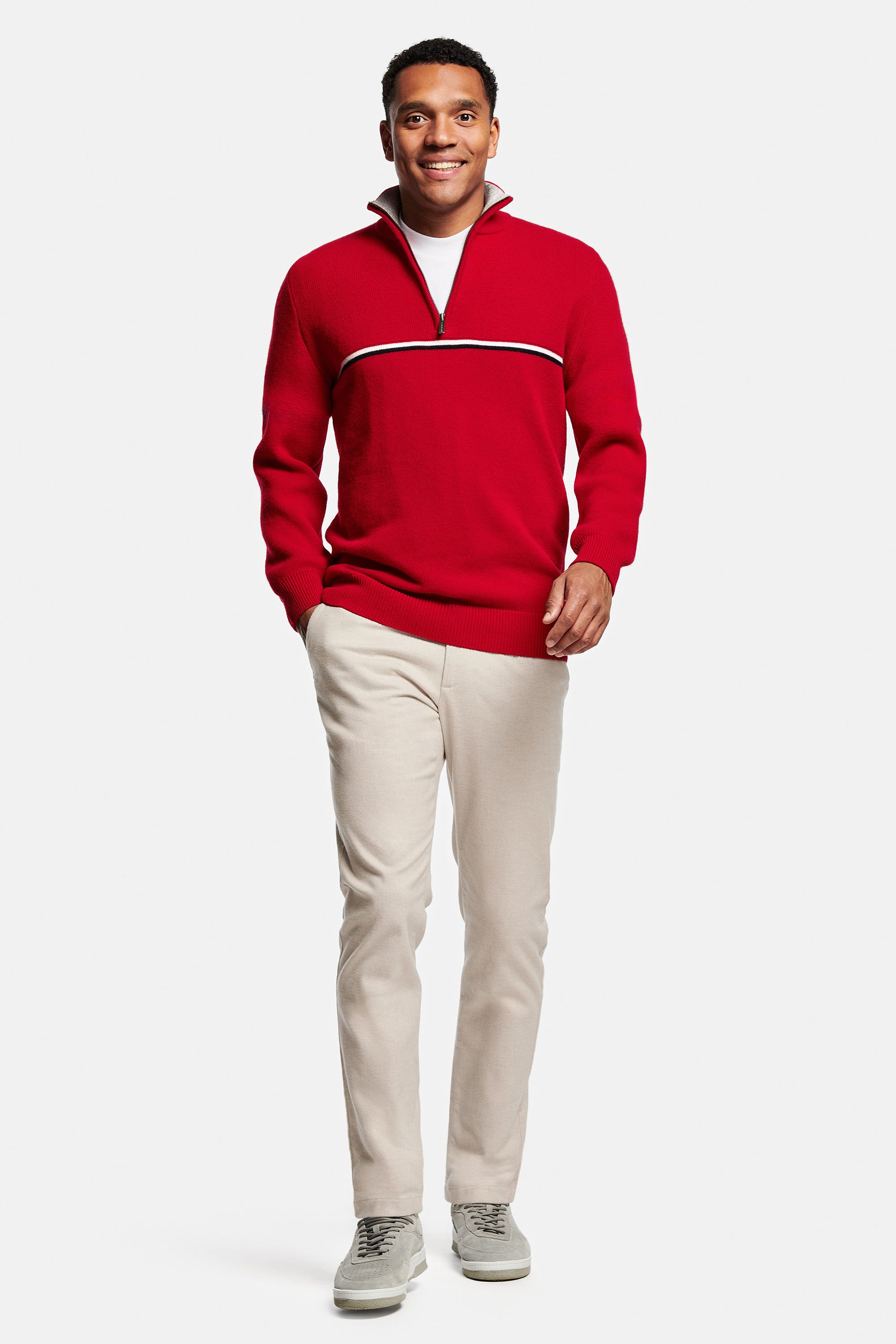 Red Devils * The Retro Zip Pullover, Gazettes * The Flannels, Oysters * The Suede Sneakers