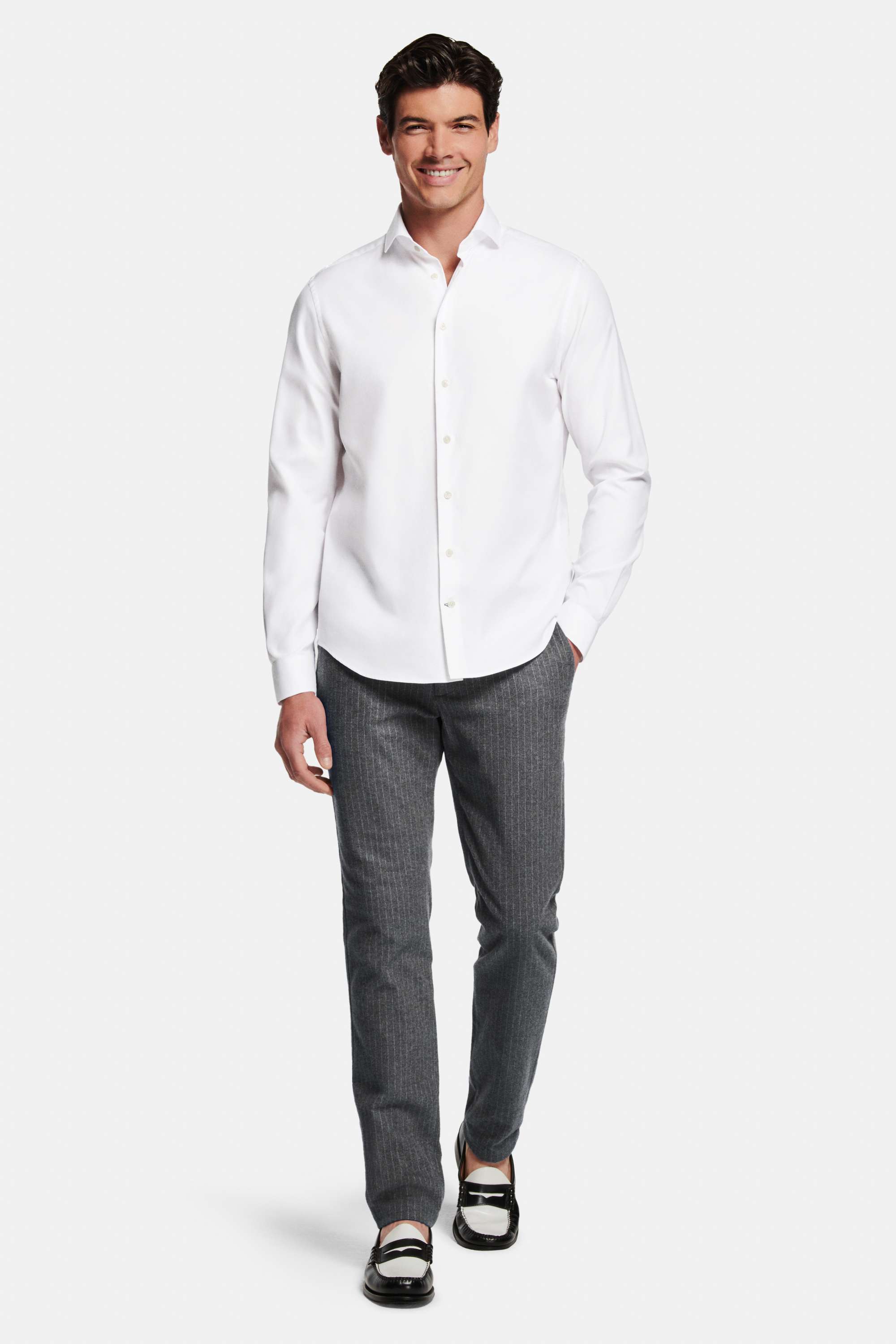 Mayfairs * The Smart Shirt, Newmans Pinstripe * The Flannels