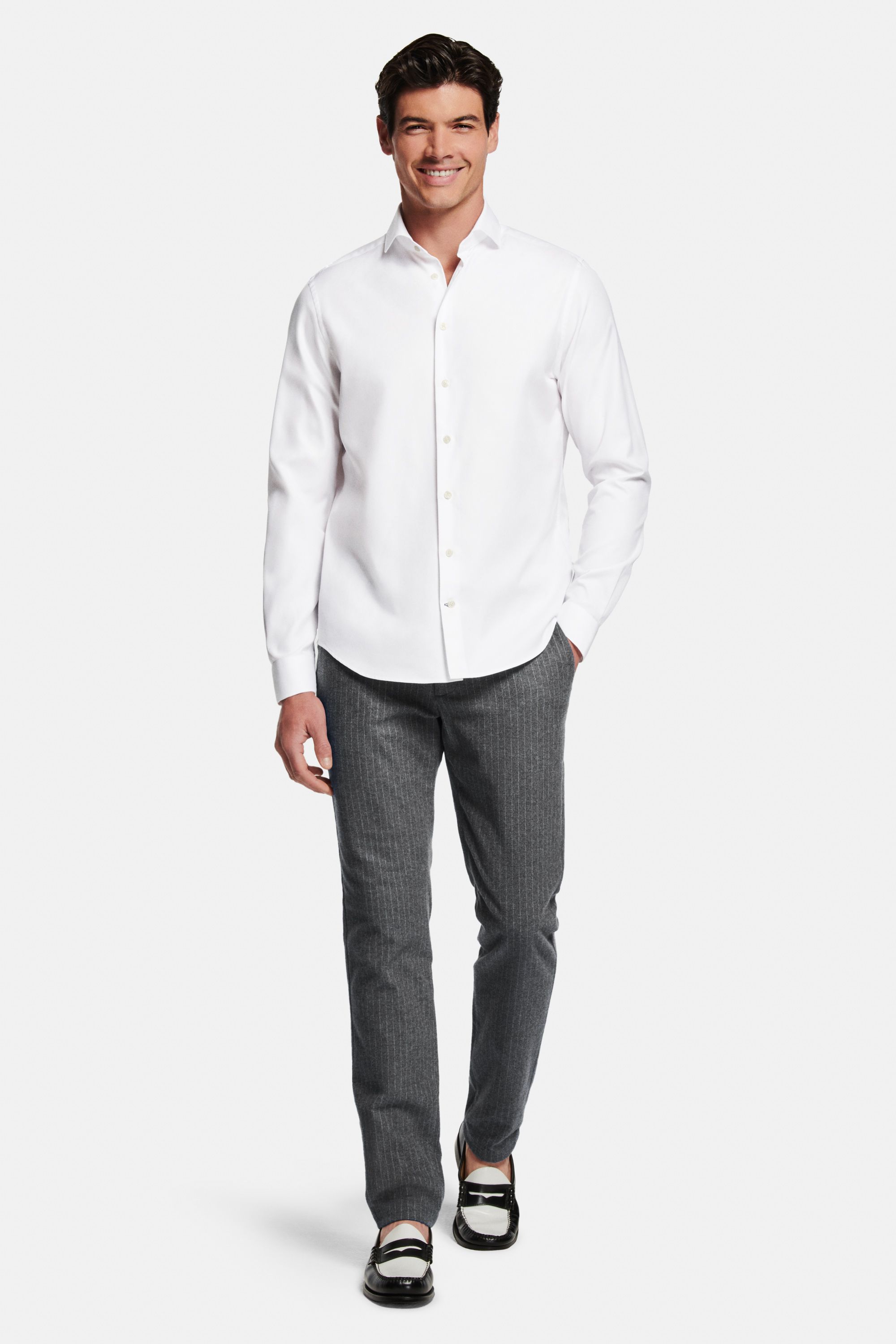 Mayfairs * The Smart Shirt, Newmans Pinstripe * The Flannels