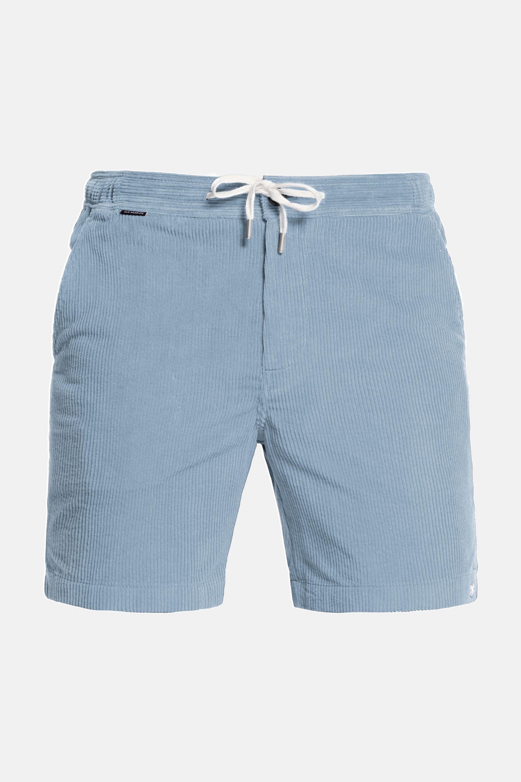 Mens Corduroy shorts in light grey blue