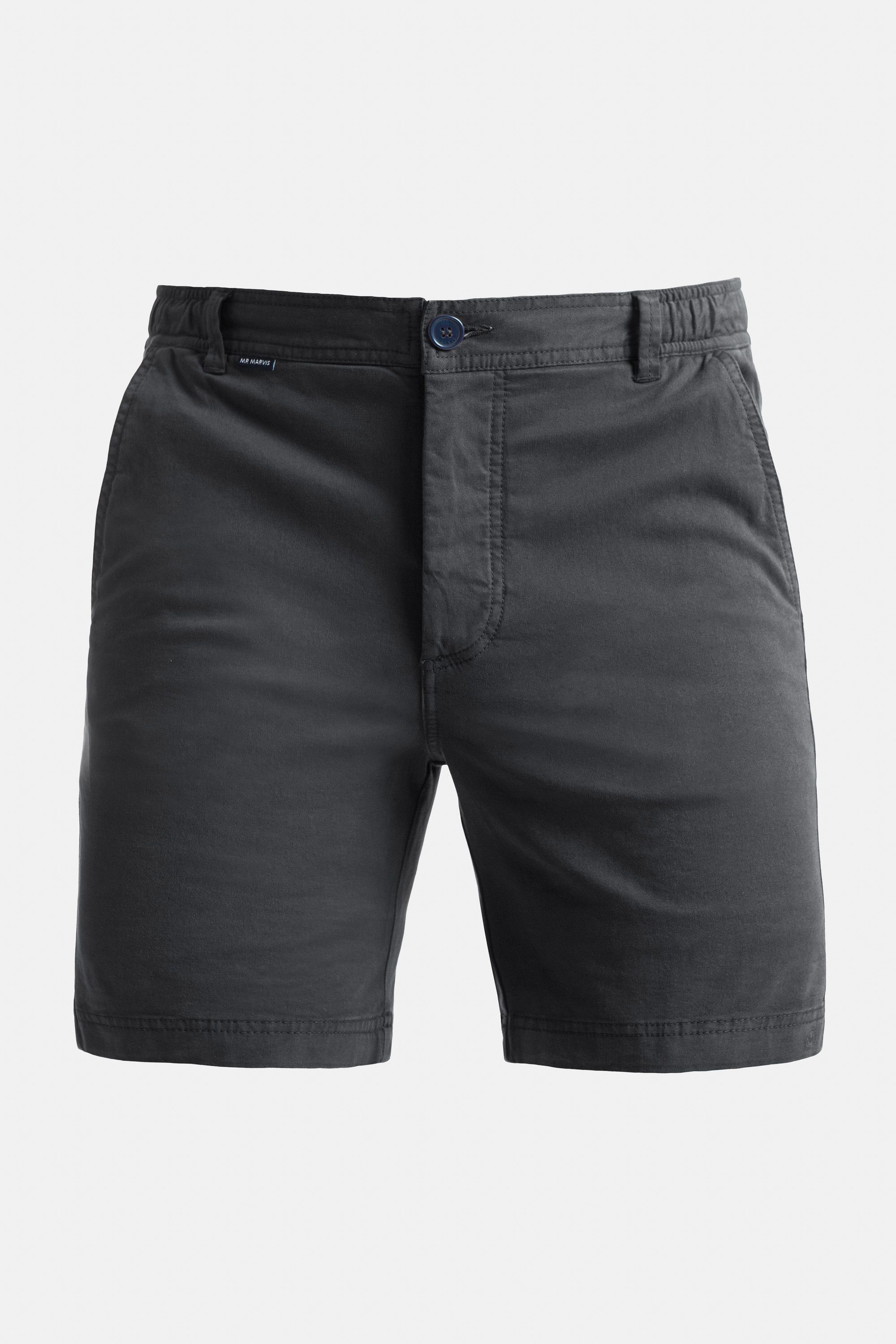 Herren Stretch-Chino-Shorts in Dunkelgrau