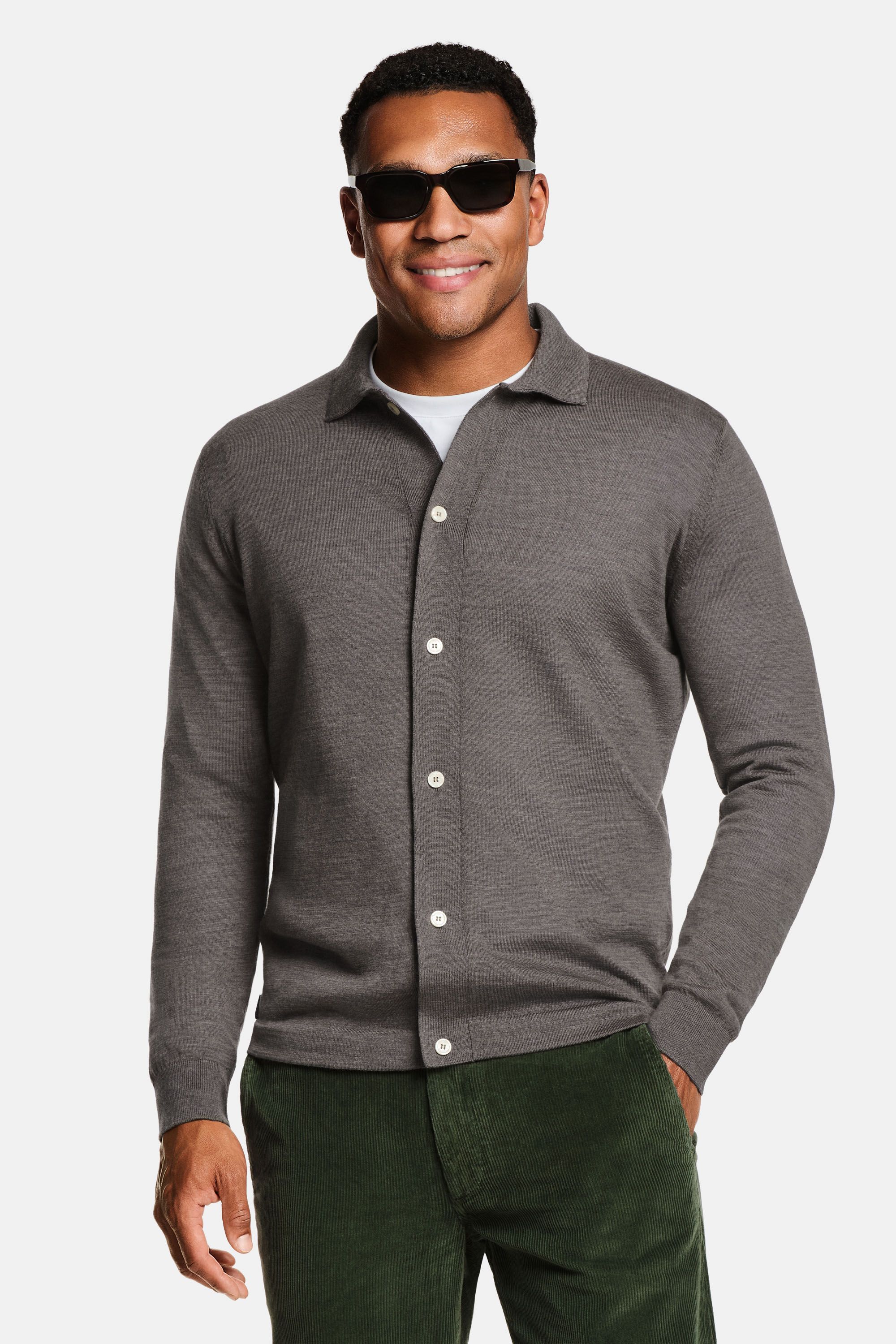 Jones * The Merino Polo Cardigan
