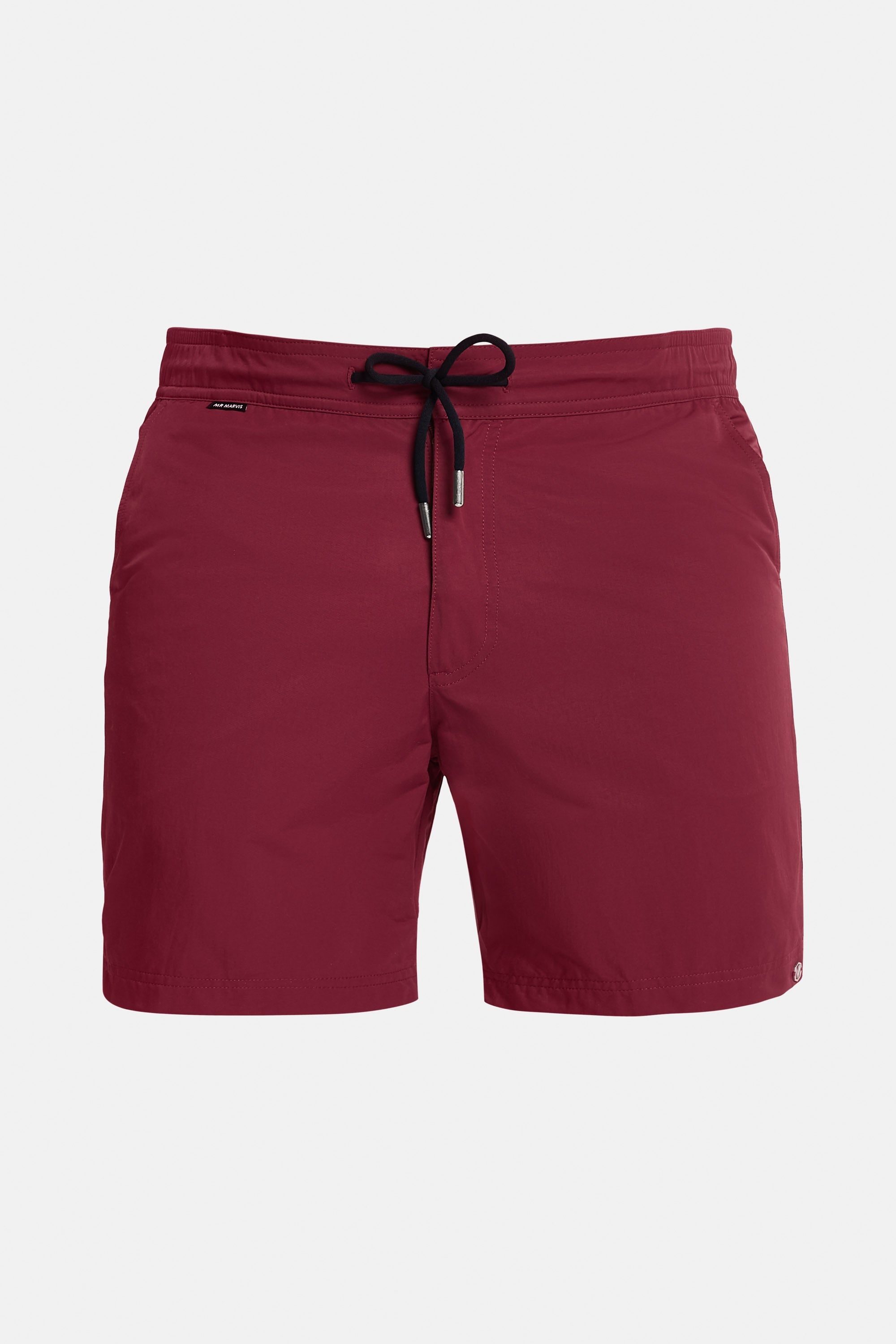Heren sneldrogende zwemshort in bordeaux