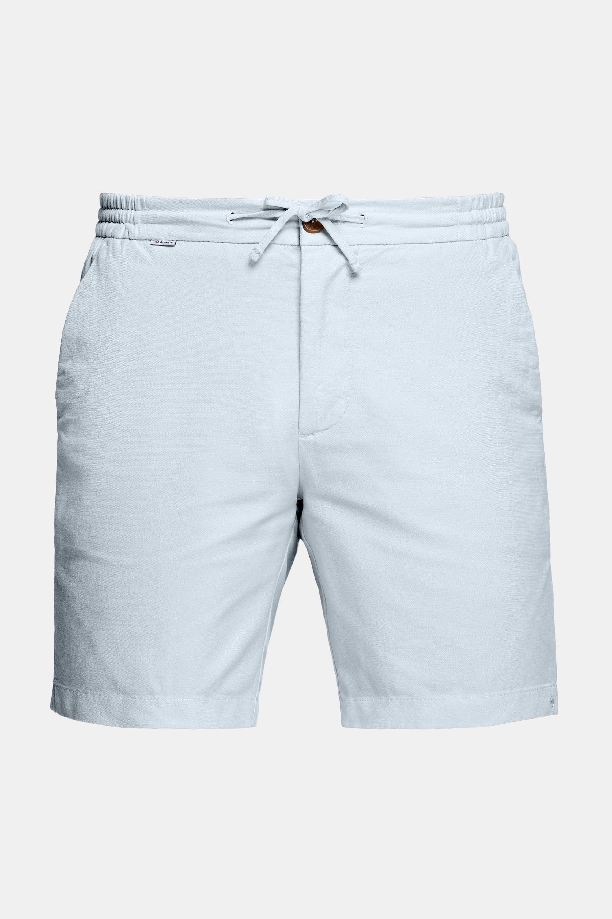 Short en lin pour homme en bleu clair
