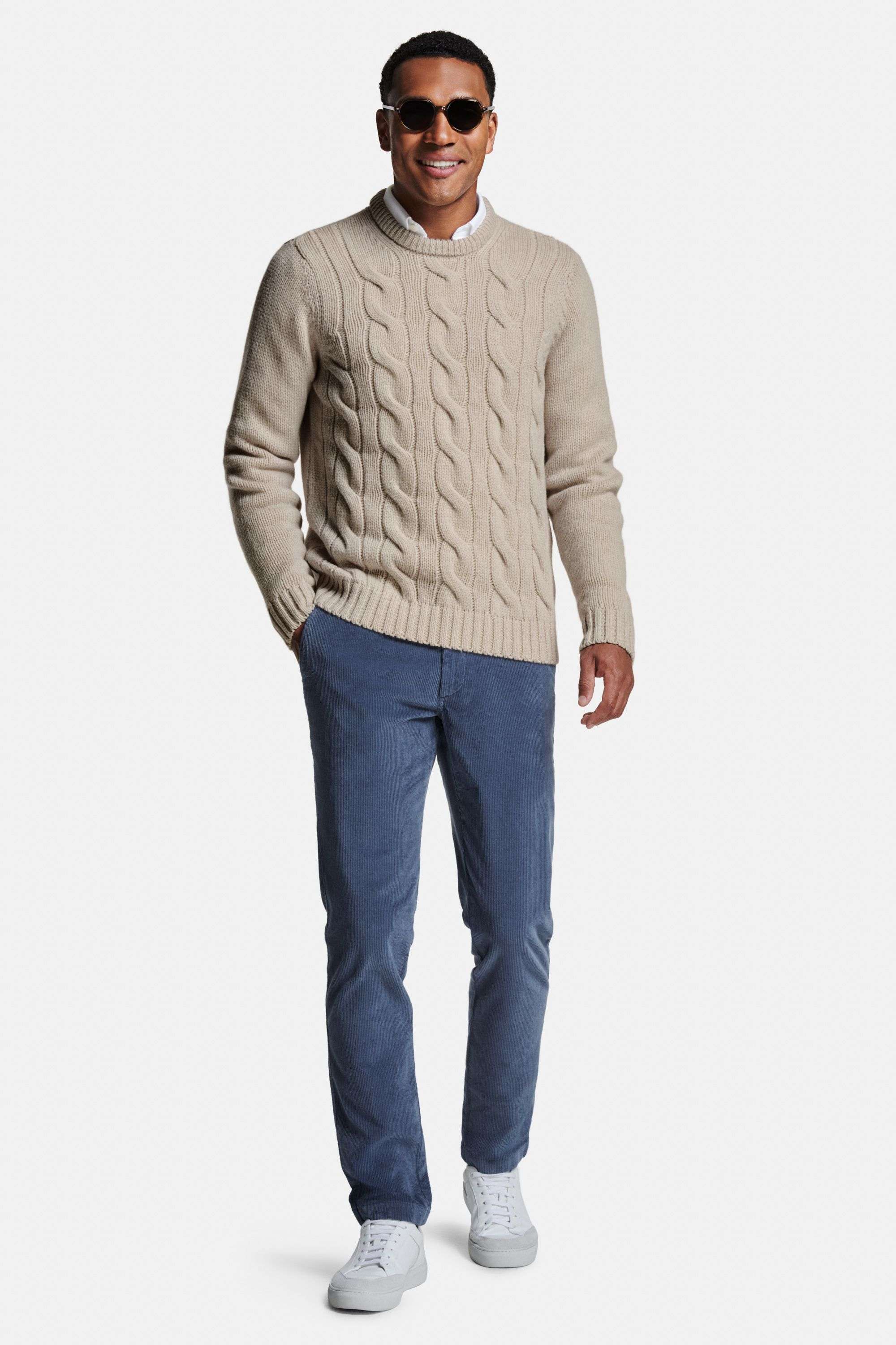 Wimbledons * The Oxford Shirt, Baristas * The Cable Knit Pullover, Kingfishers * The Cords