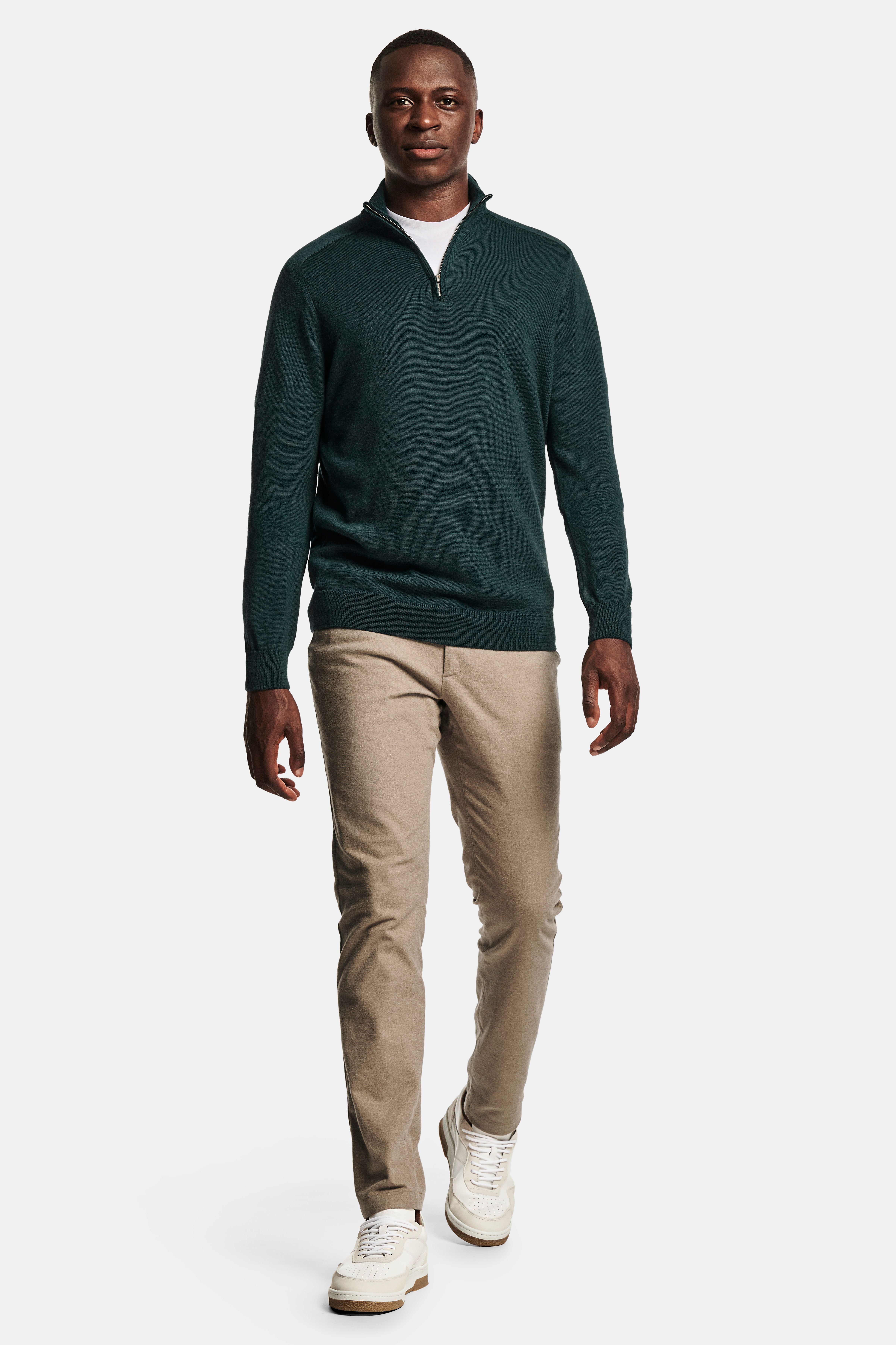 Goodwoods * The Merino Zip Pullover, Baristas * The Flannels, Baristas * The Classic Sneakers