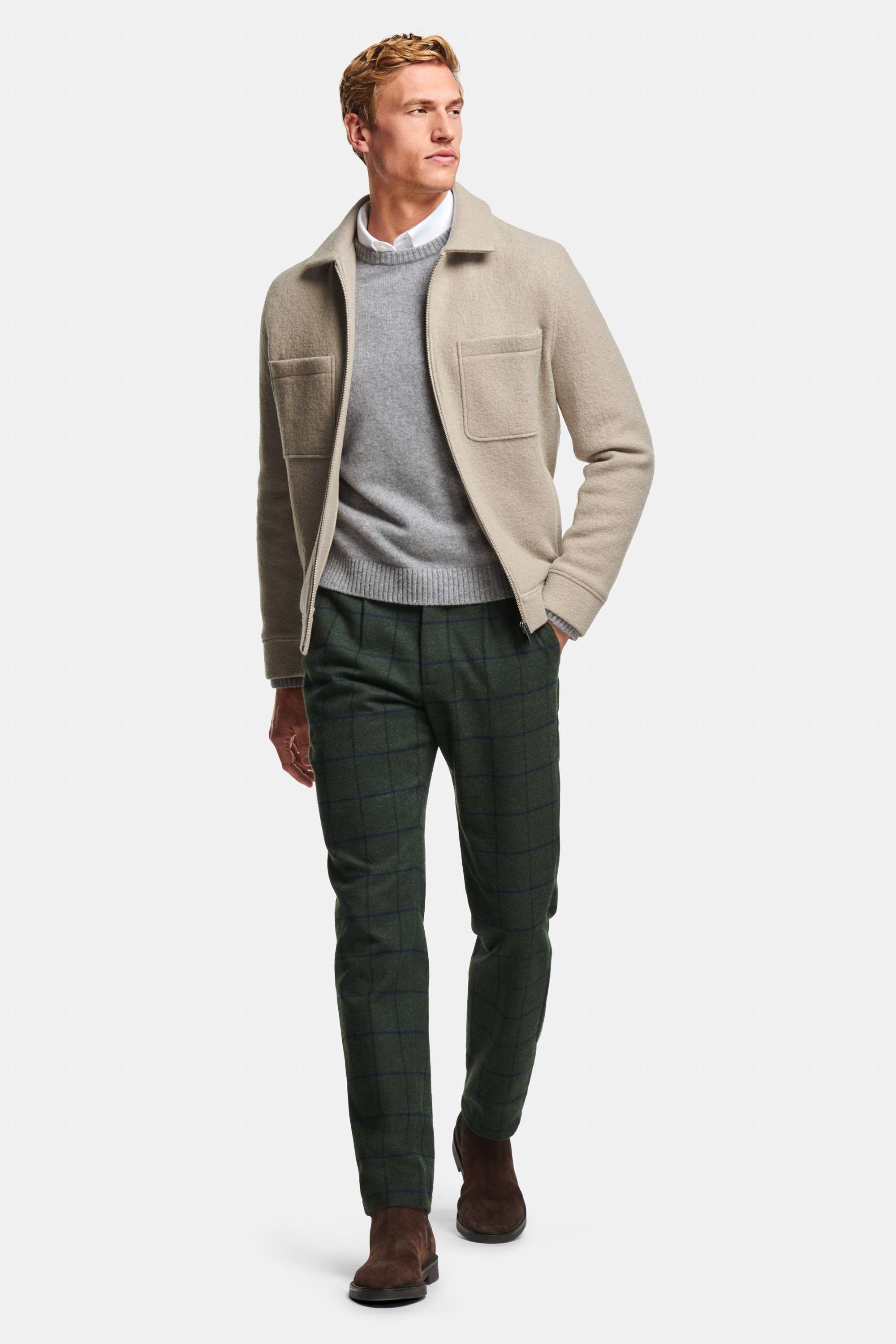 Wimbledons * The Oxford Shirt, Oysters * The Wool Pullover, Baristas * The Wool Zip Shacket, Holmes * The Flannels