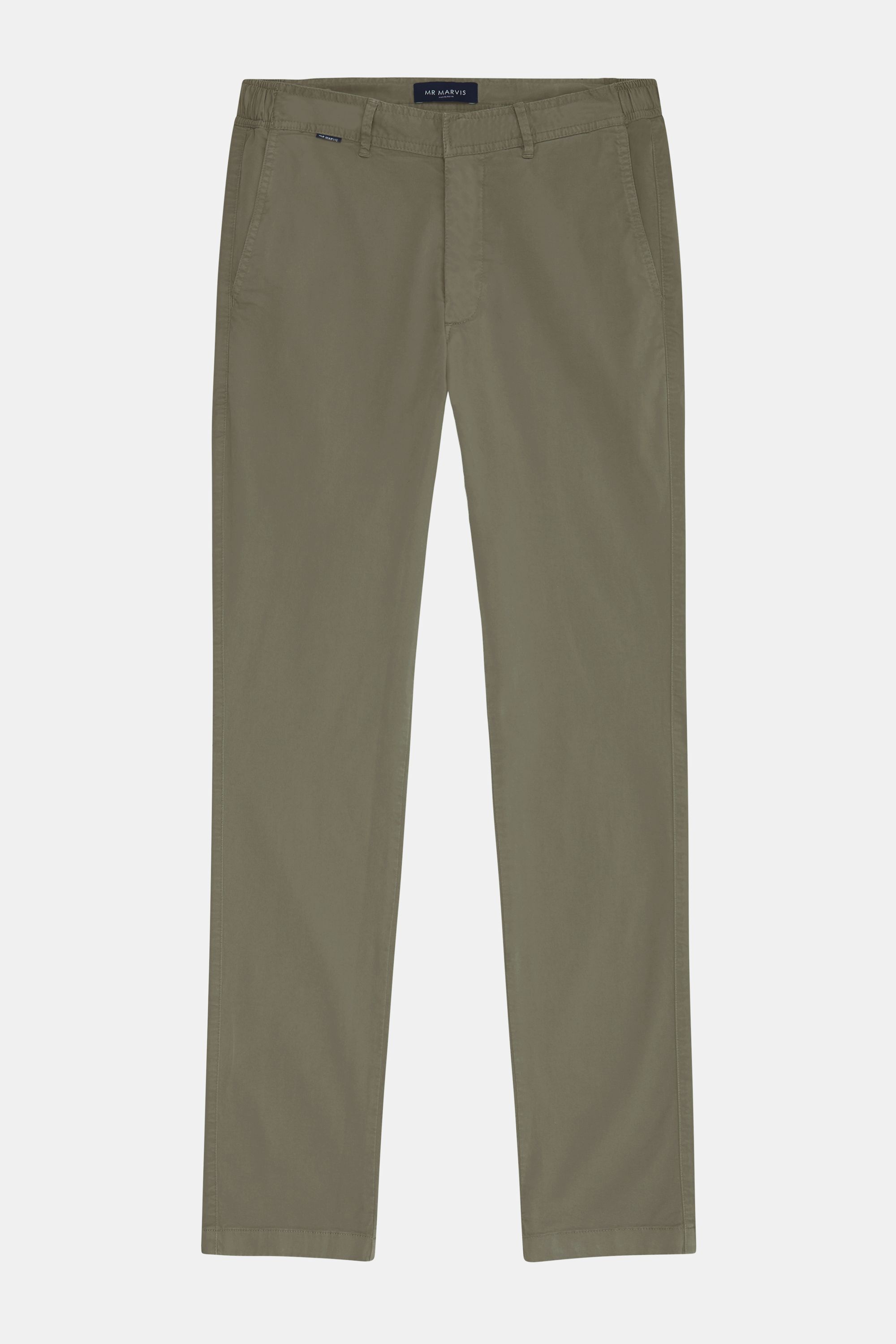 Chino stretch pour homme à coupe ajustée en brun gris foncé