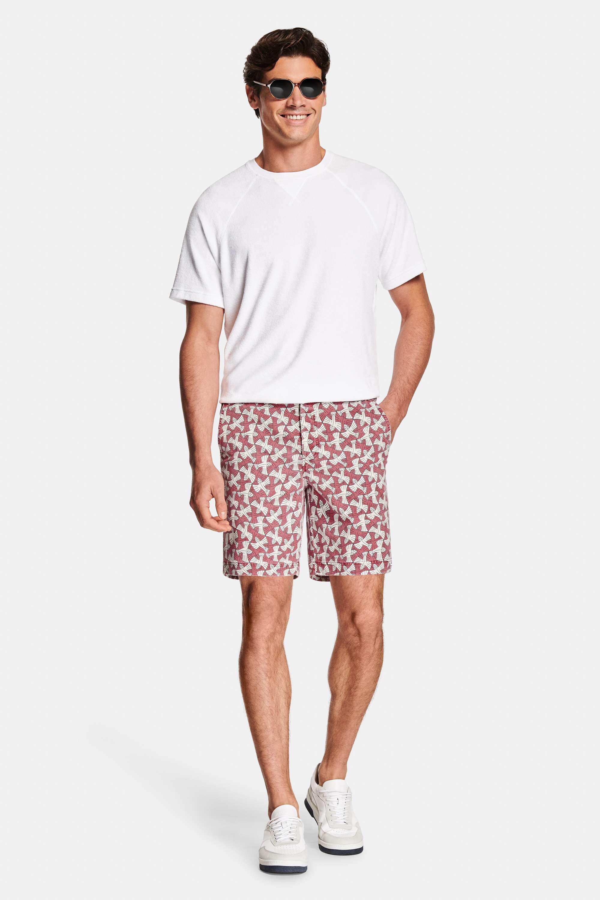Wimbledons * Das Frottee T-Shirt, Red Birds * Die bedruckten Original Shorts