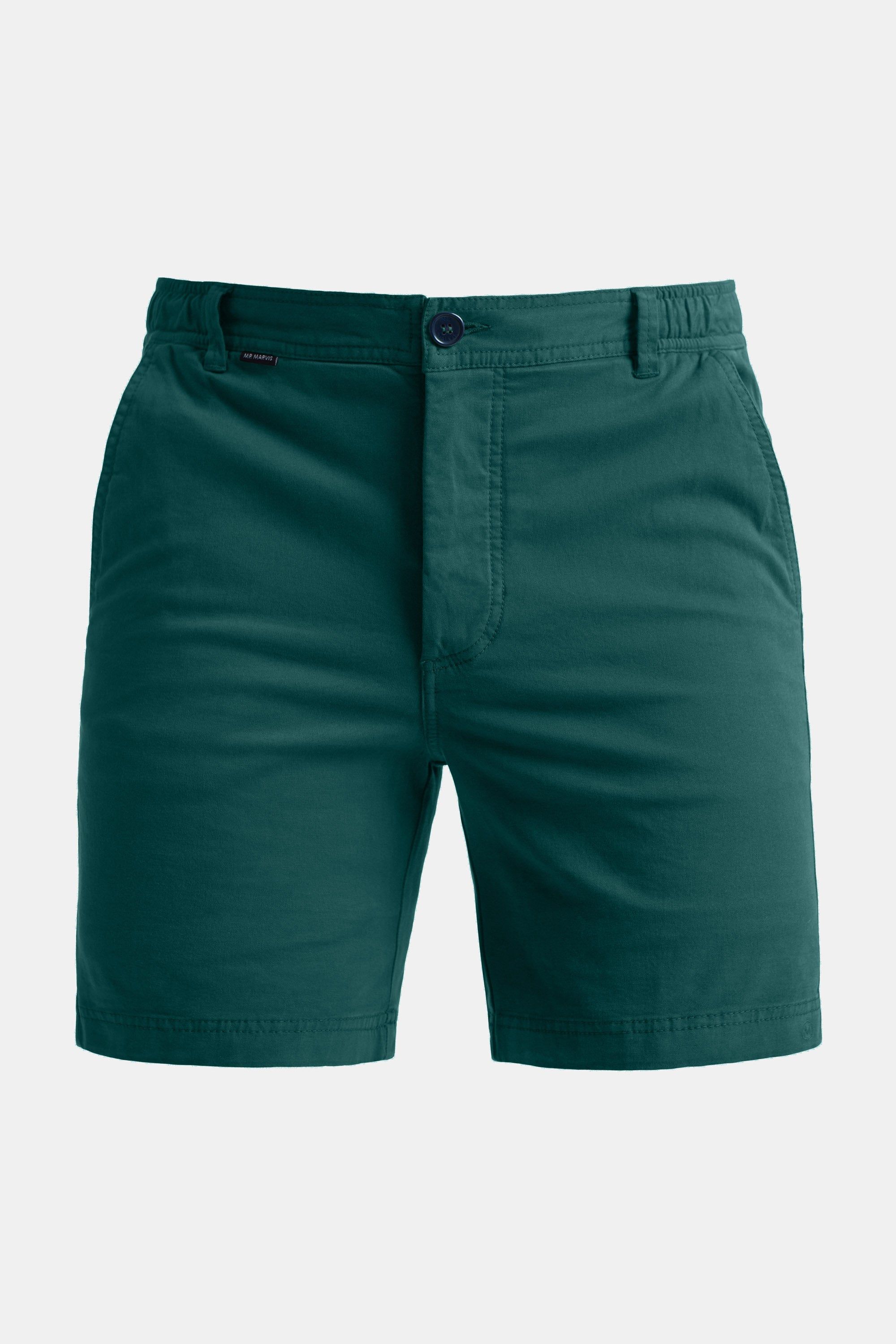 Mens stretch chino shorts in classic green