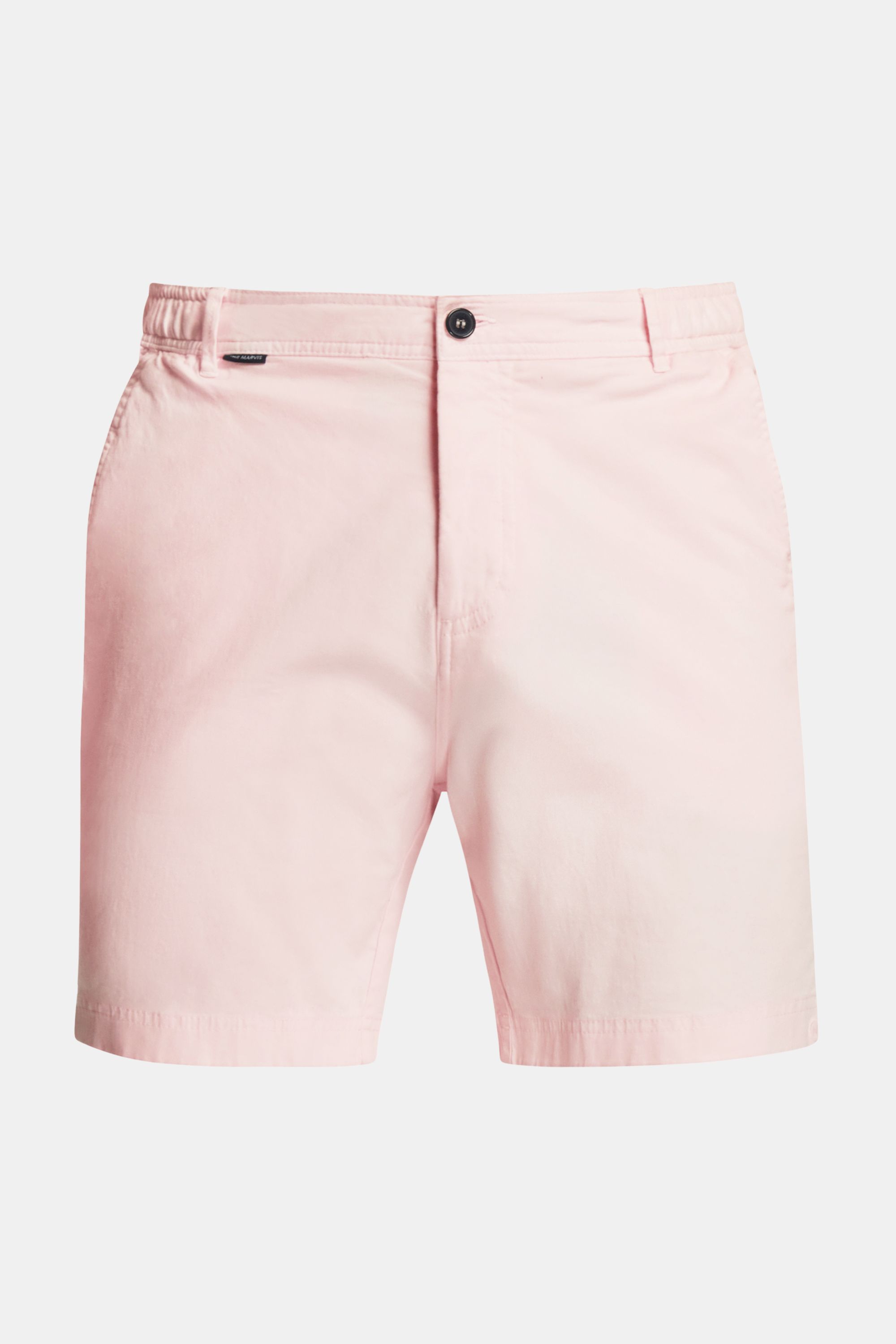 Mens stretch chino shorts in soft pink