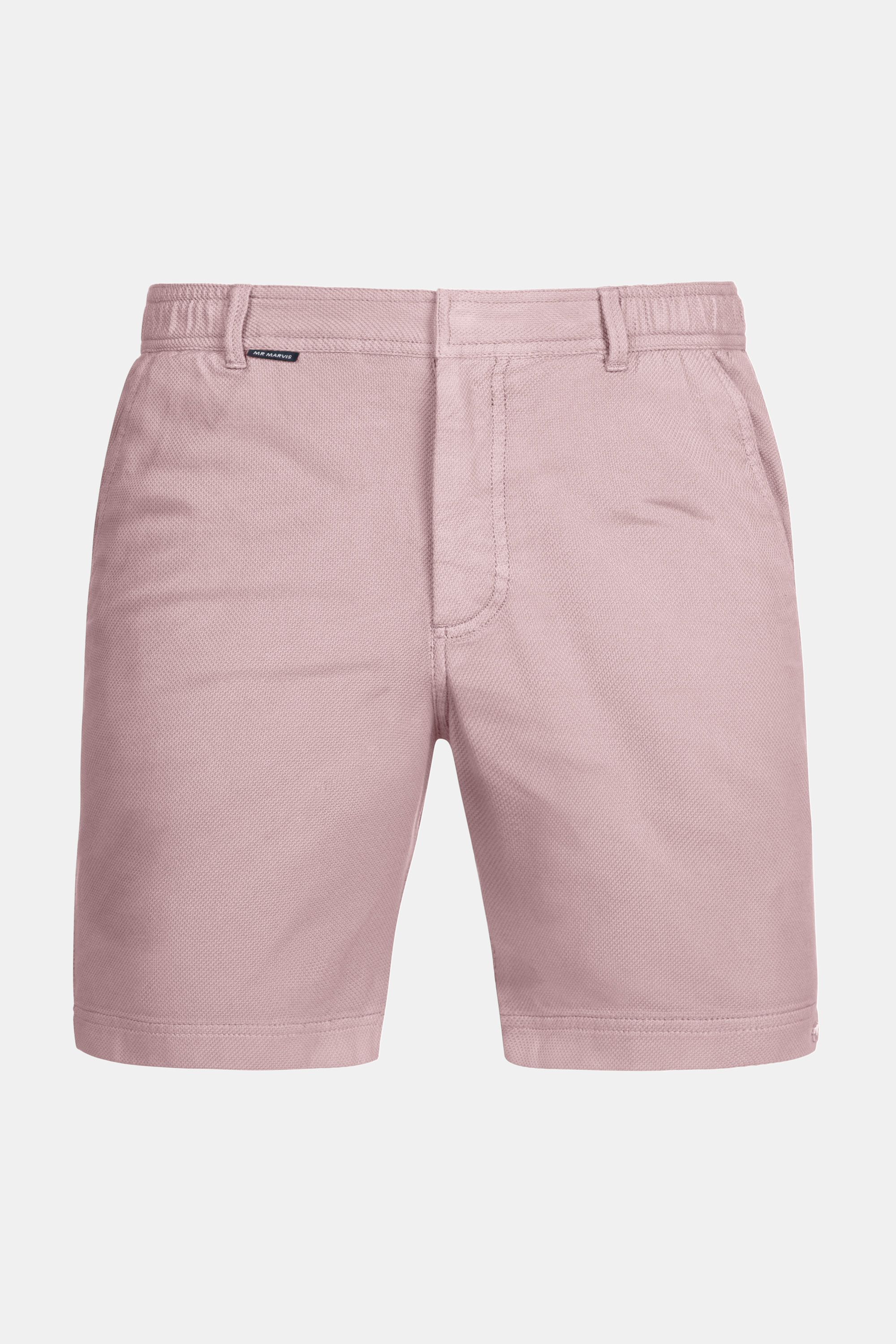 Mens piqué shorts in old pink