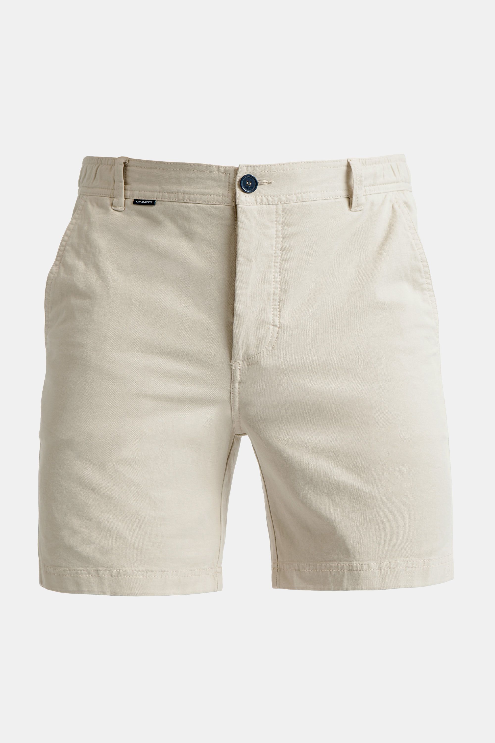 Heren stretch chino short in beige