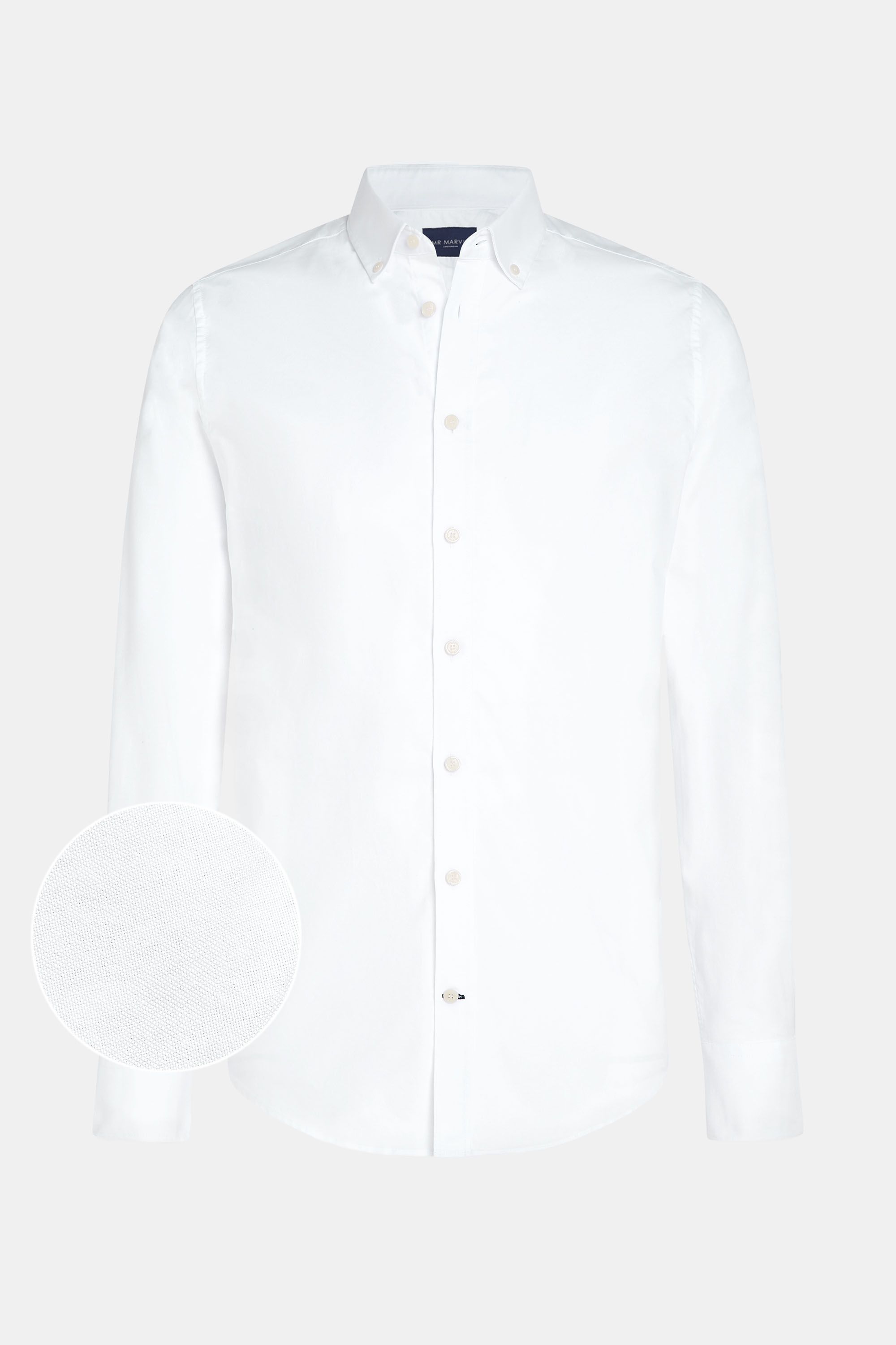 Chemise oxford homme, coupe regular, en blanc