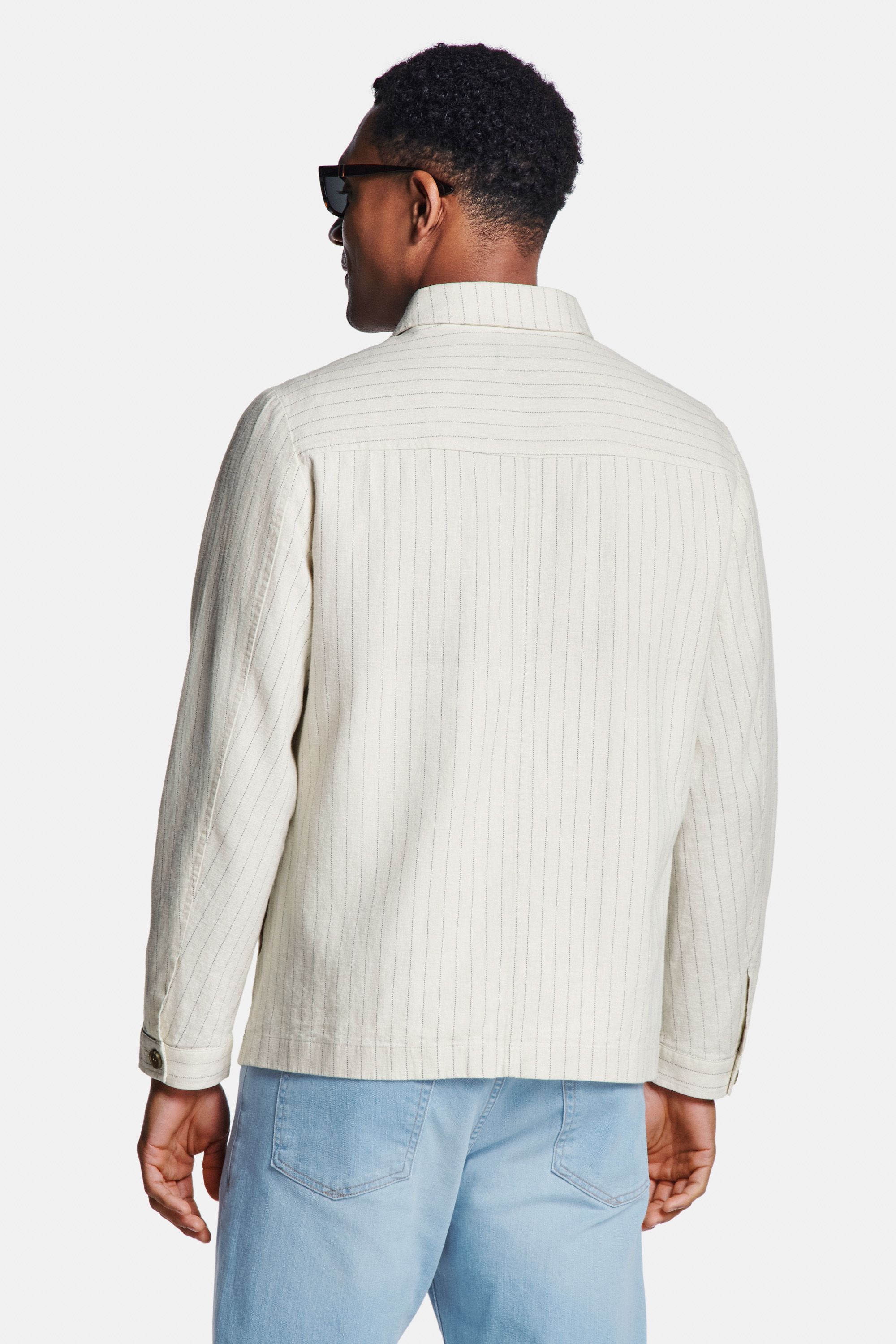 Coconuts Pinstripe * The Linen Shacket