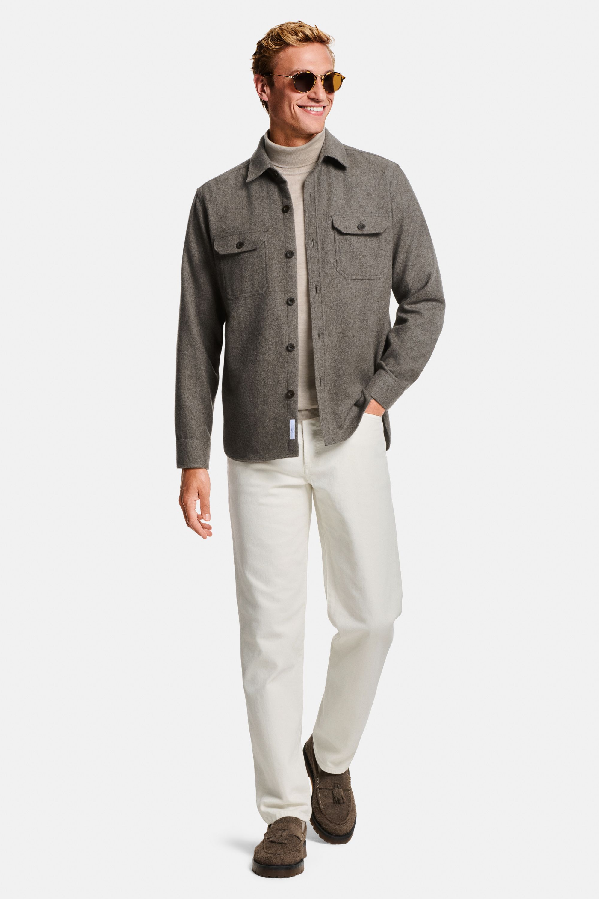 Gazettes * The Merino Roll Neck, Coconuts * The Straight Fit Five-pockets
