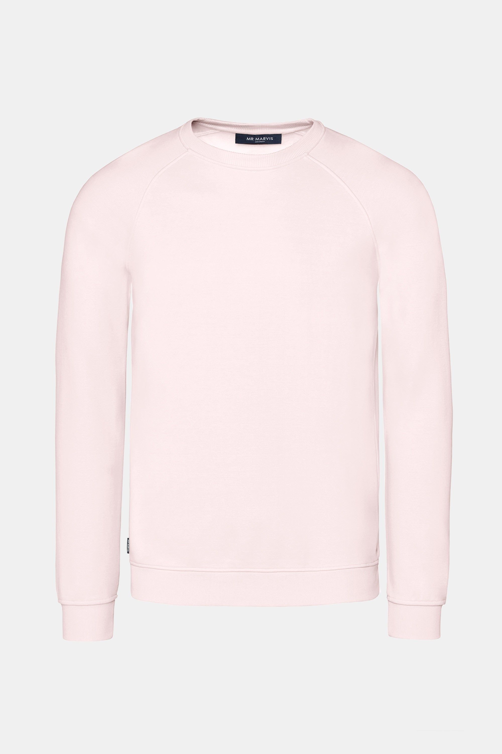 Mens casual sweater in soft pink