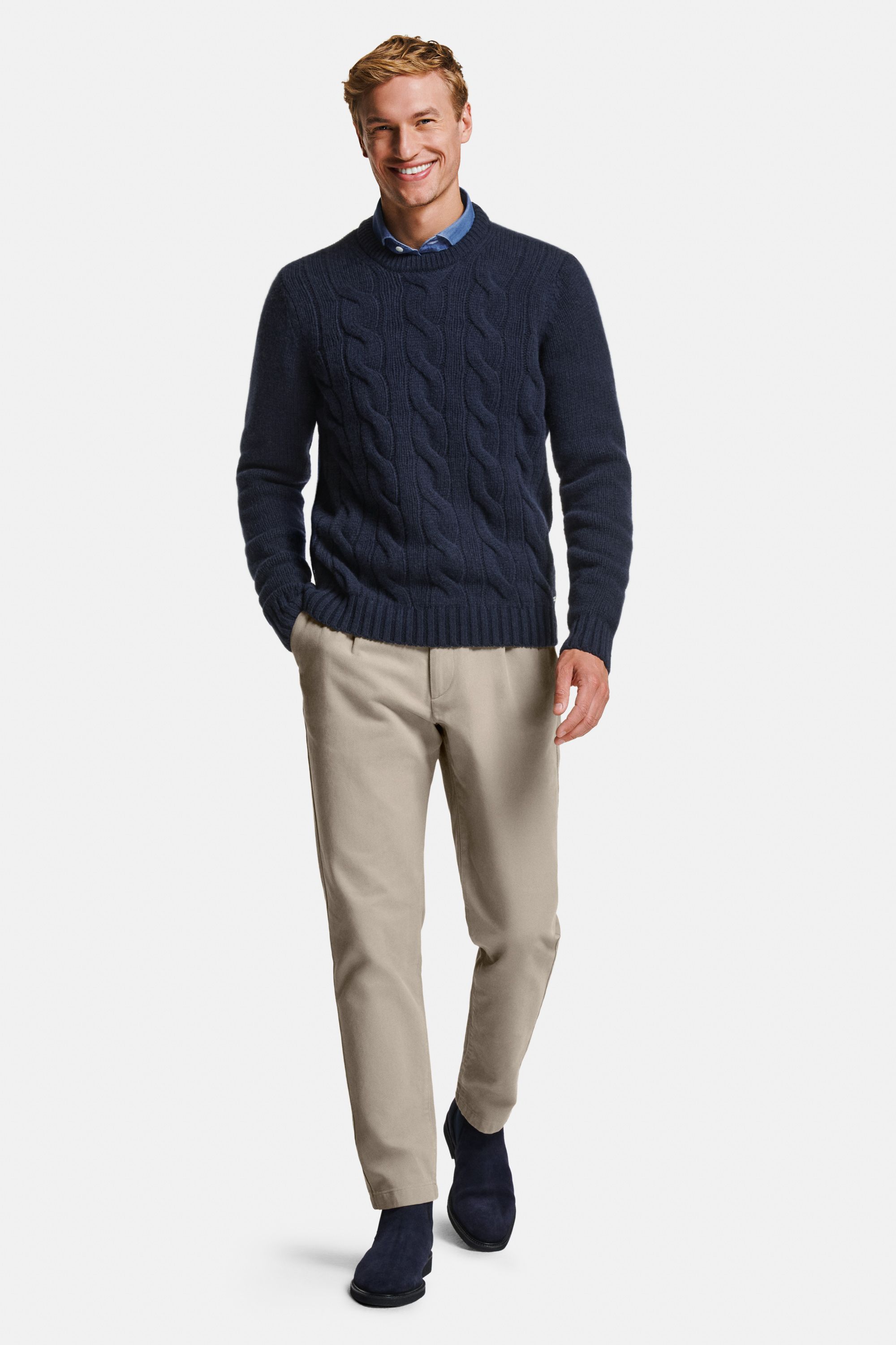 Knightsbridges * The Smart Shirt, Deeps * The Cable Knit Pullover, Baristas * The Heavy Classics