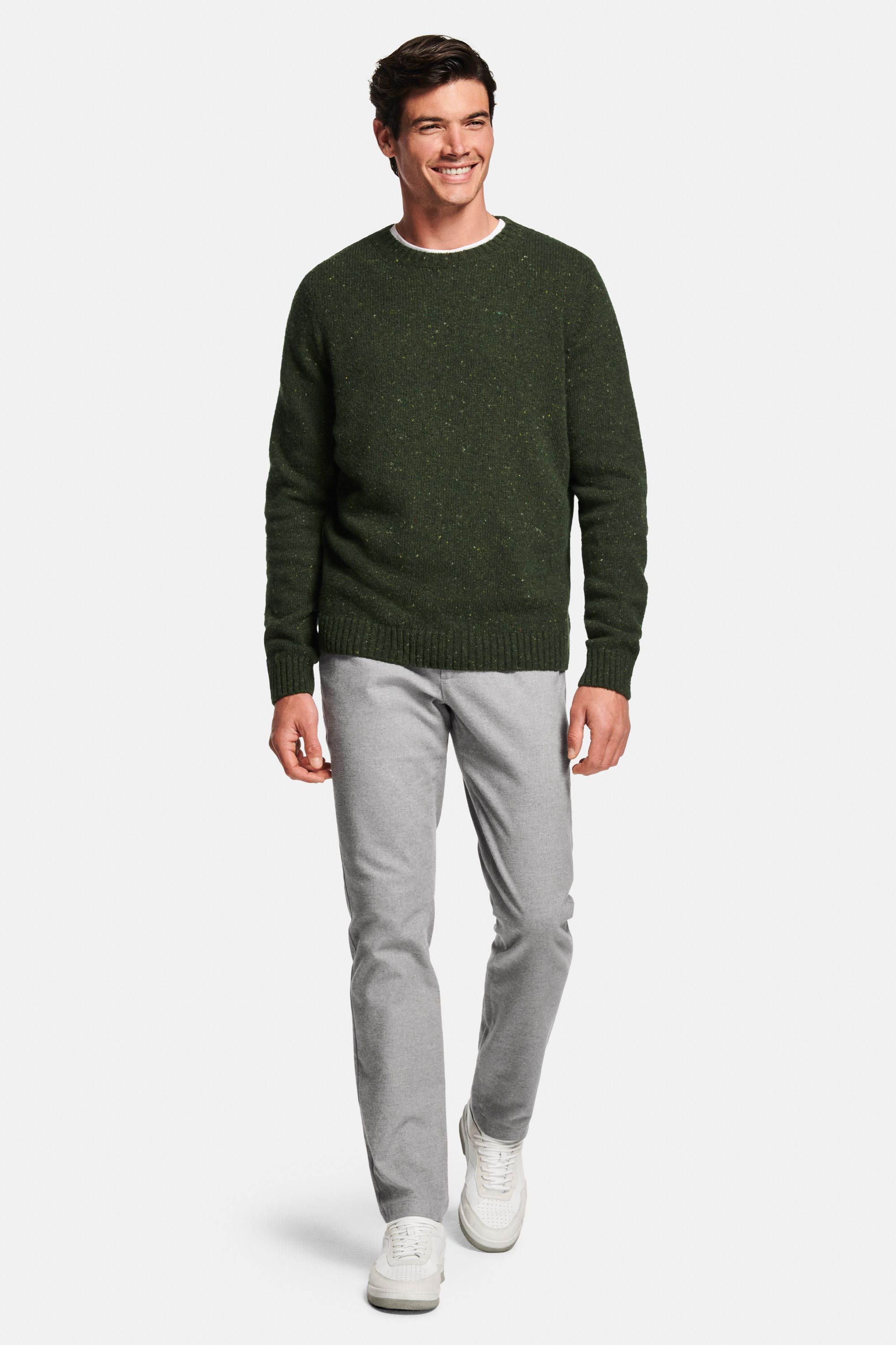 Wimbledons * The Heavy Tee, Fairways Donegal * The Wool Pullover, Oysters * The Flannels, Oysters * The Classic Sneakers