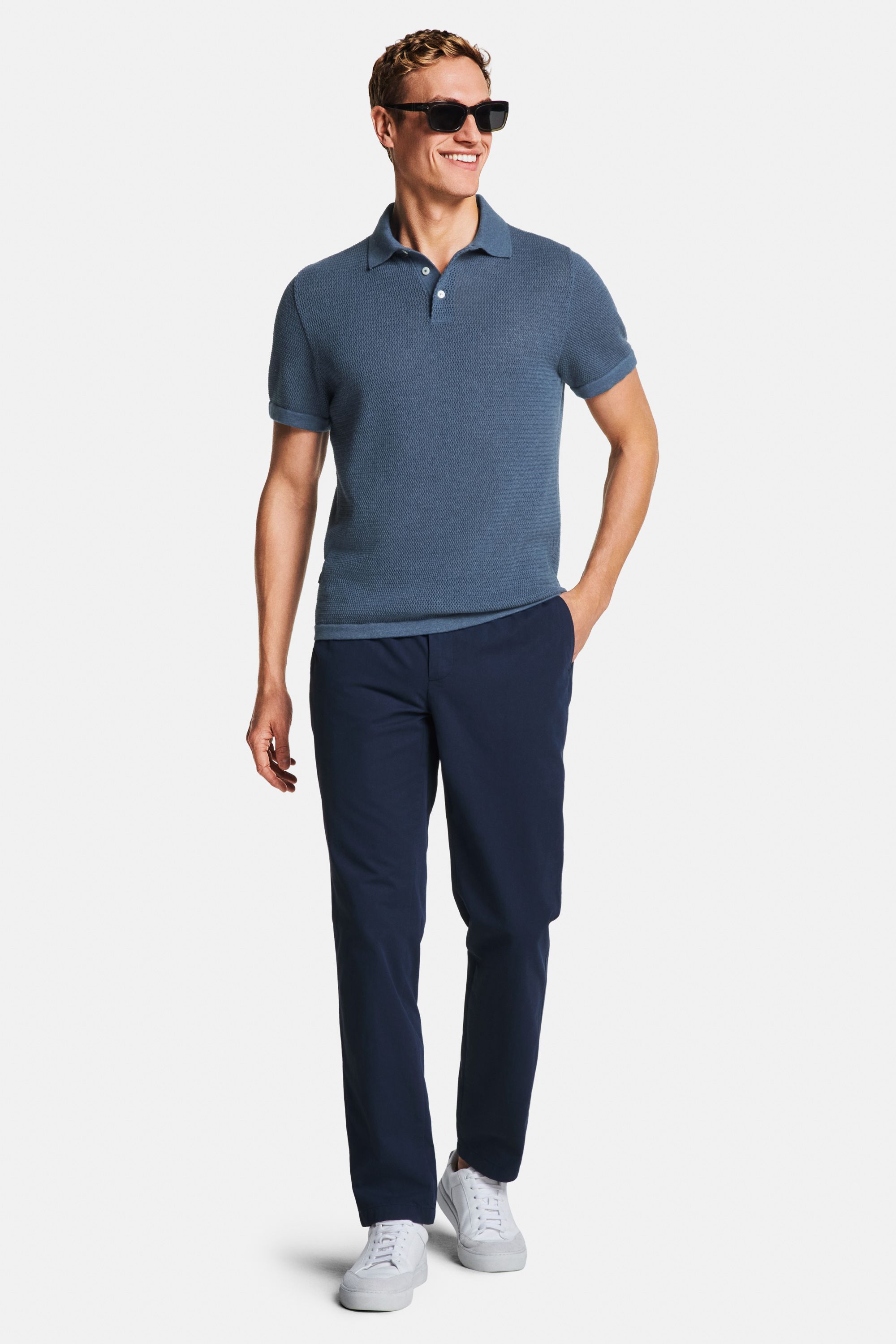 Mavericks * The Airy Knit Polo, Cosmics * The Easy Chinos