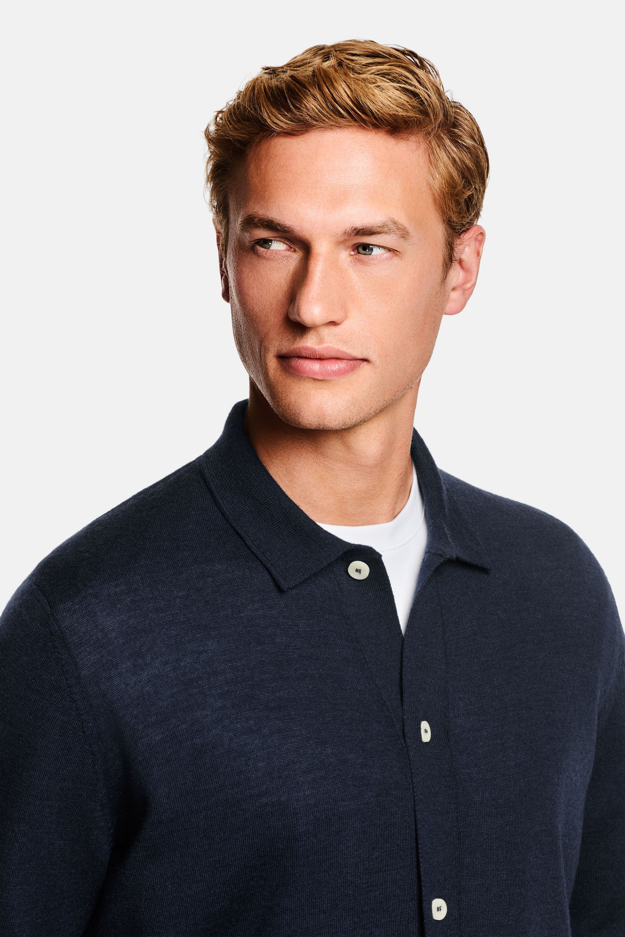 Deeps * The Merino Polo Cardigan
