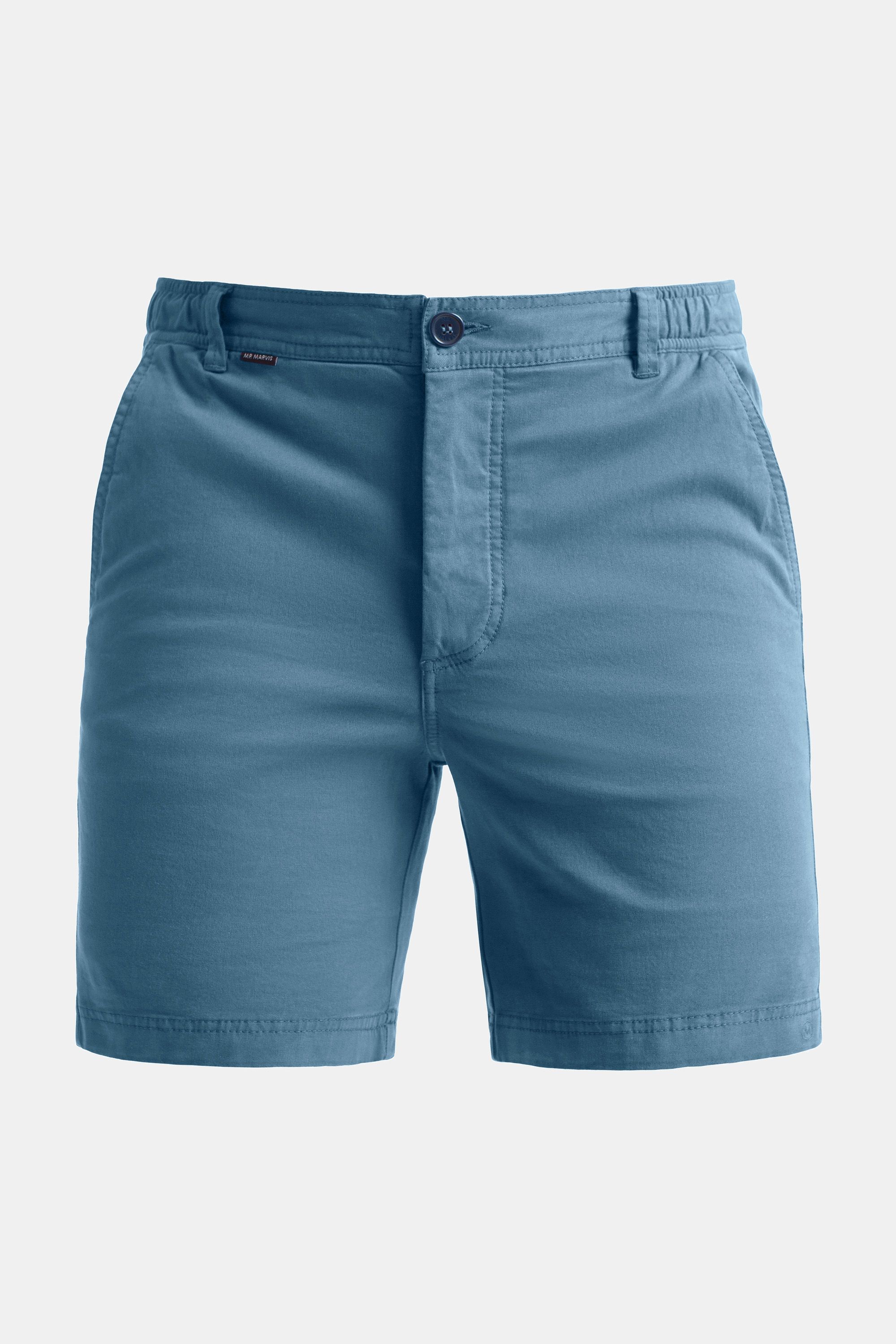 Mens stretch chino shorts in blue