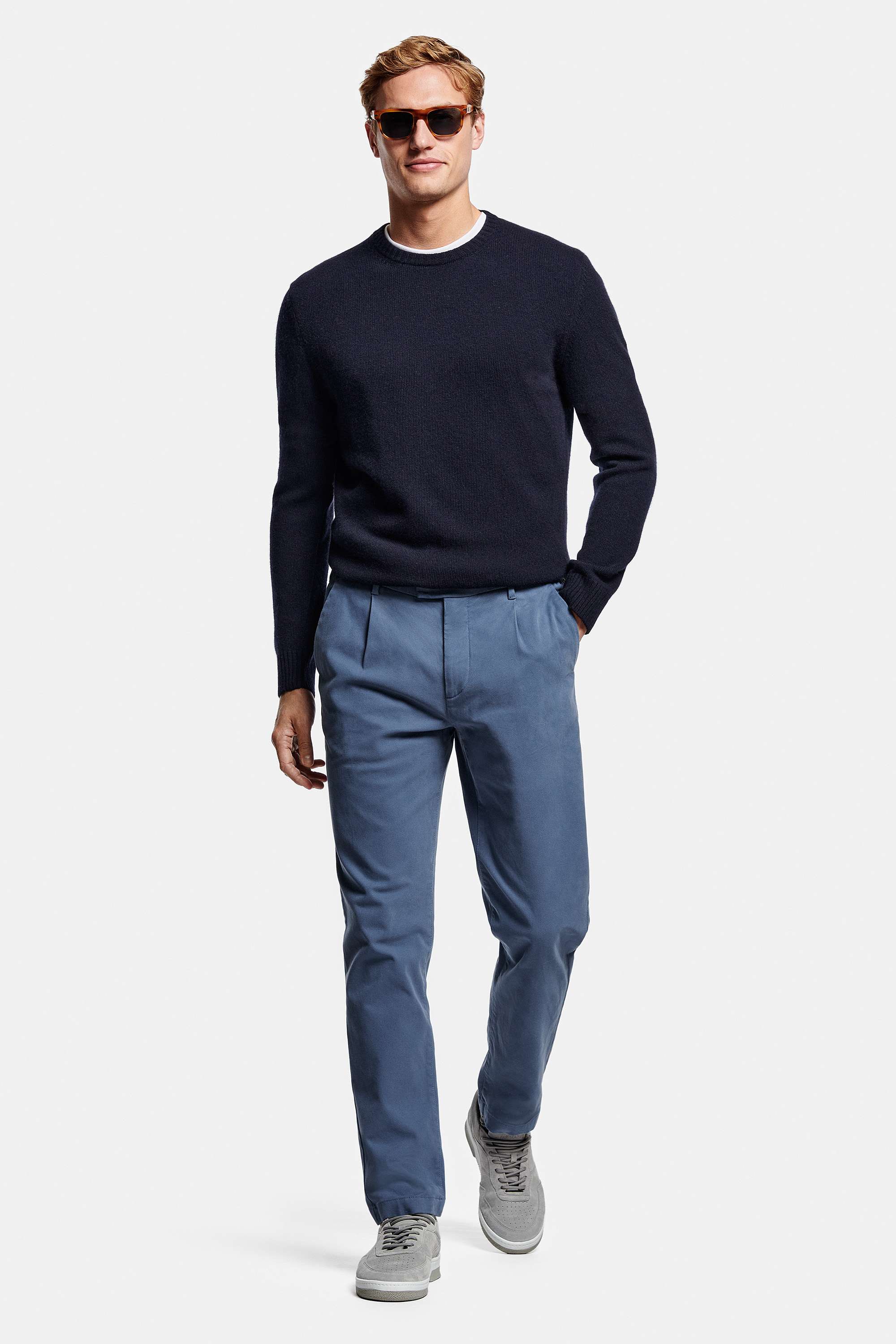 Deeps * The Wool Pullover, Kingfishers * The Heavy Classics, Oysters * The Suede Sneakers