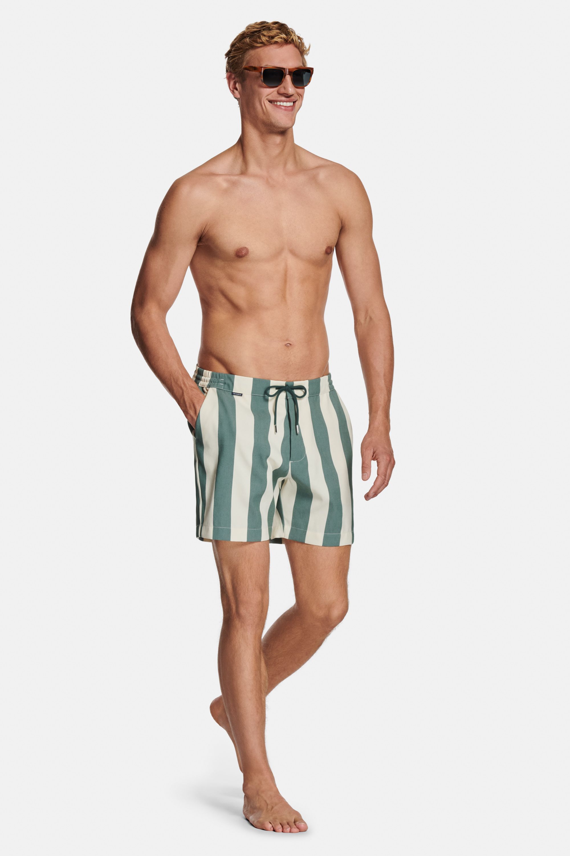 Straws * Die Big Stripe Badeshorts