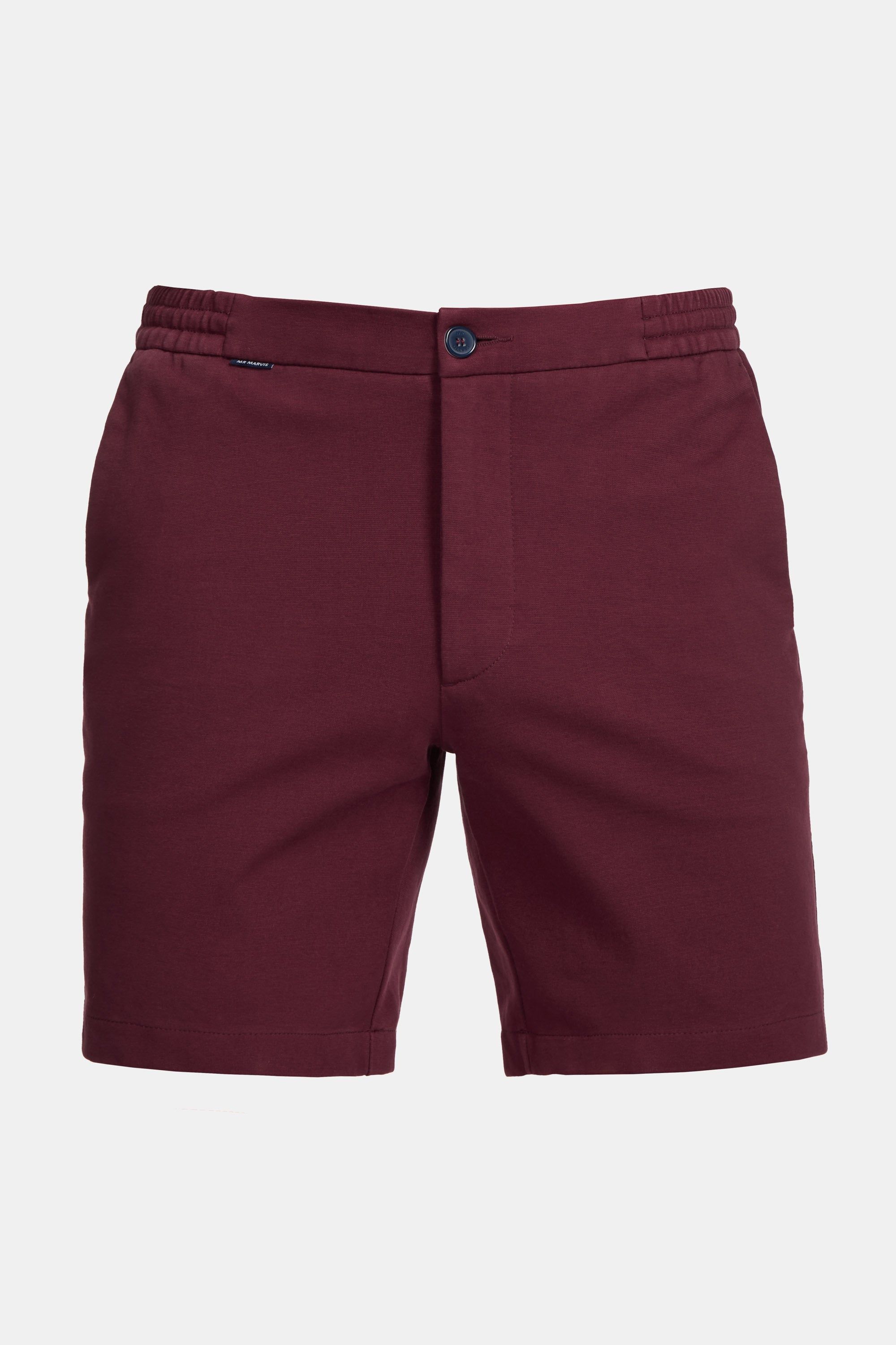 Soft sweatshorts for men in burgundy