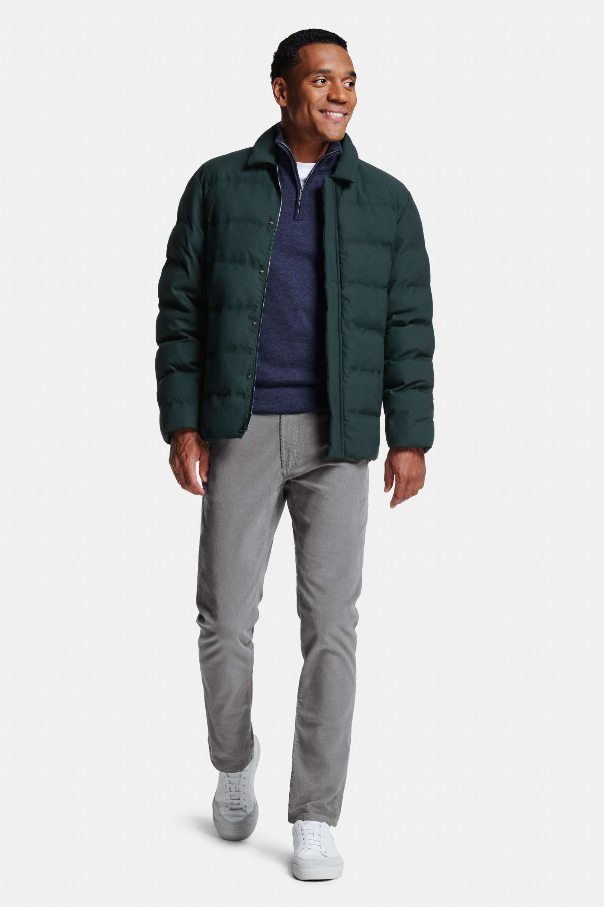 Wimbledons * The Heavy Tee, Kingfishers * The Merino Zip Pullover, Goodwoods * The Downtown Jacket, Newmans * The Fine Cords