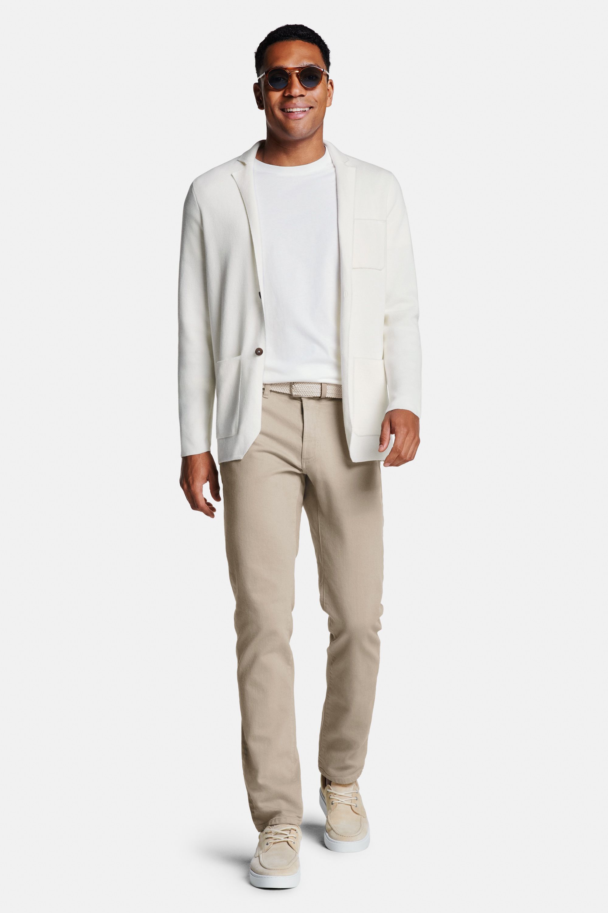 Wimbledons * The Midweight Tee, Coconuts * The Knitted Blazer, Gazettes * The Stretch Belt, Baristas * The Five-pockets
