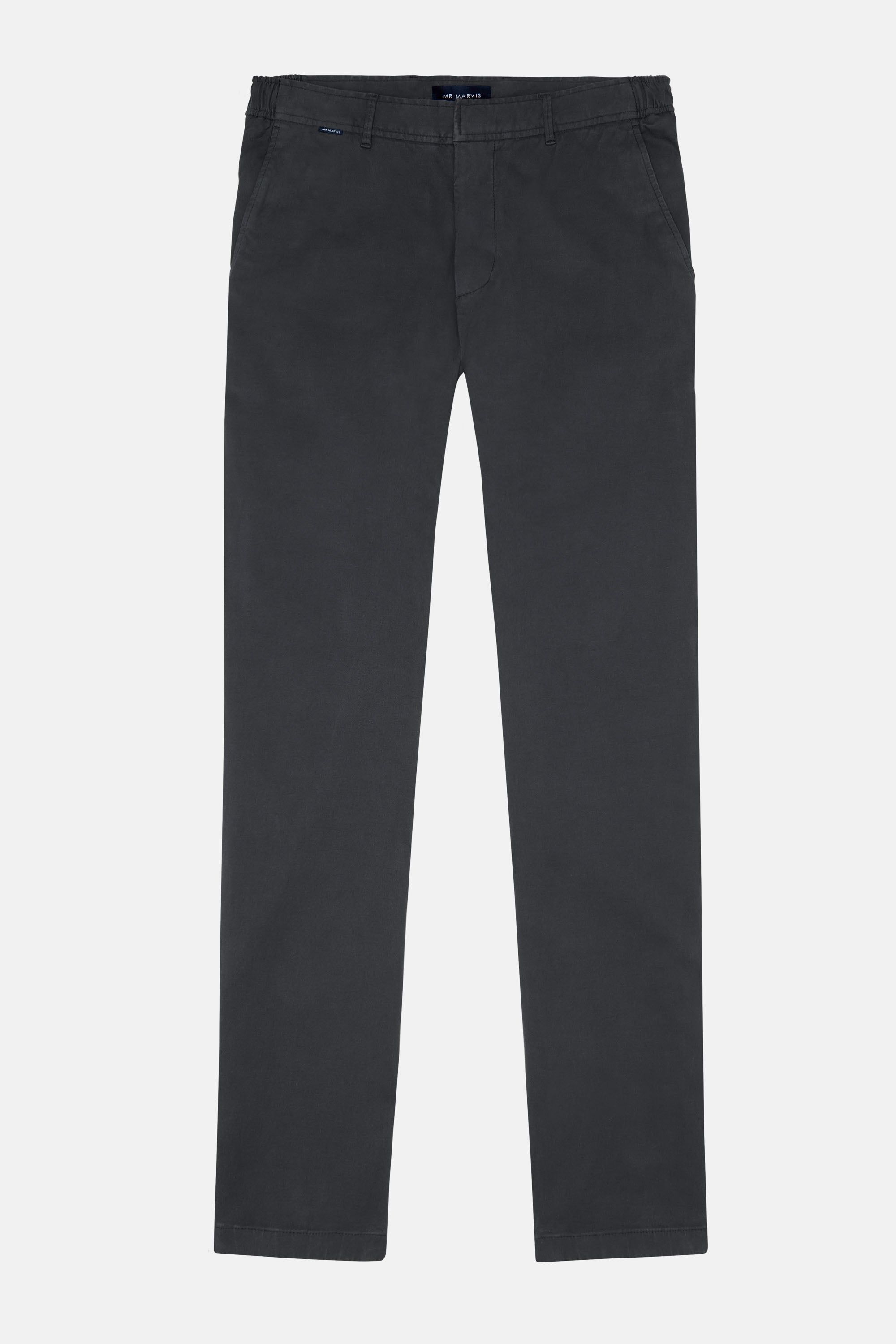 Mens heavyweight winter chinos with tapered fit in dark grey